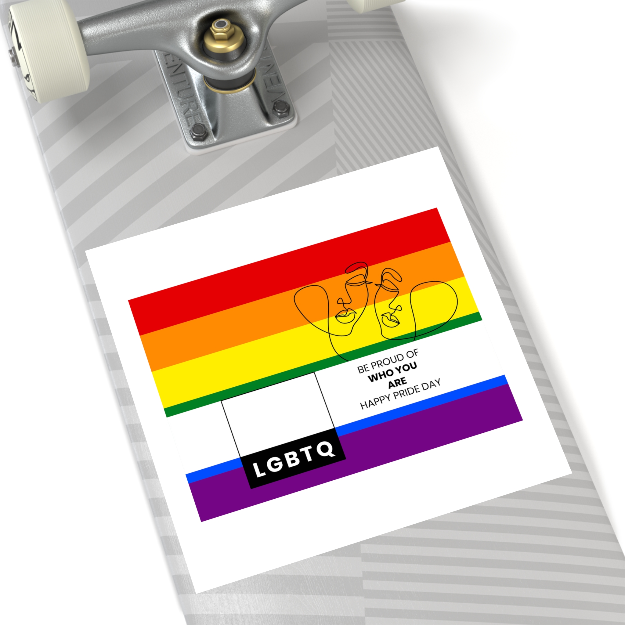 Lgbtq Pride Month Celebration Banner Poster Card Design Vector Illustration Laminate Stickers Square - Image 52