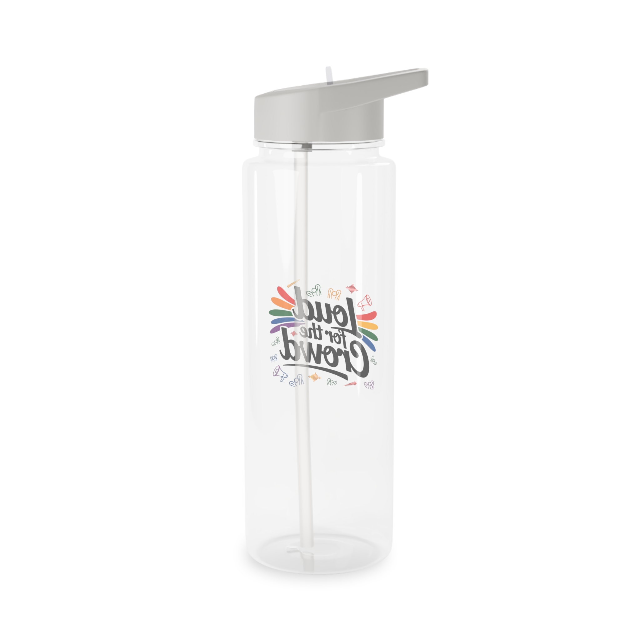 Loud Crowd T Shirt Design Isolated White Background 2 Tritan Water Bottle - Image 6
