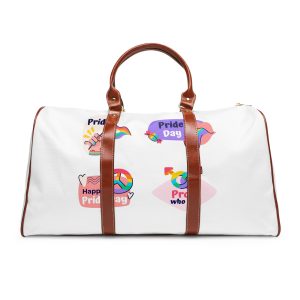 Flat Labels Collection Pride Month Celebration Waterproof Travel Bag