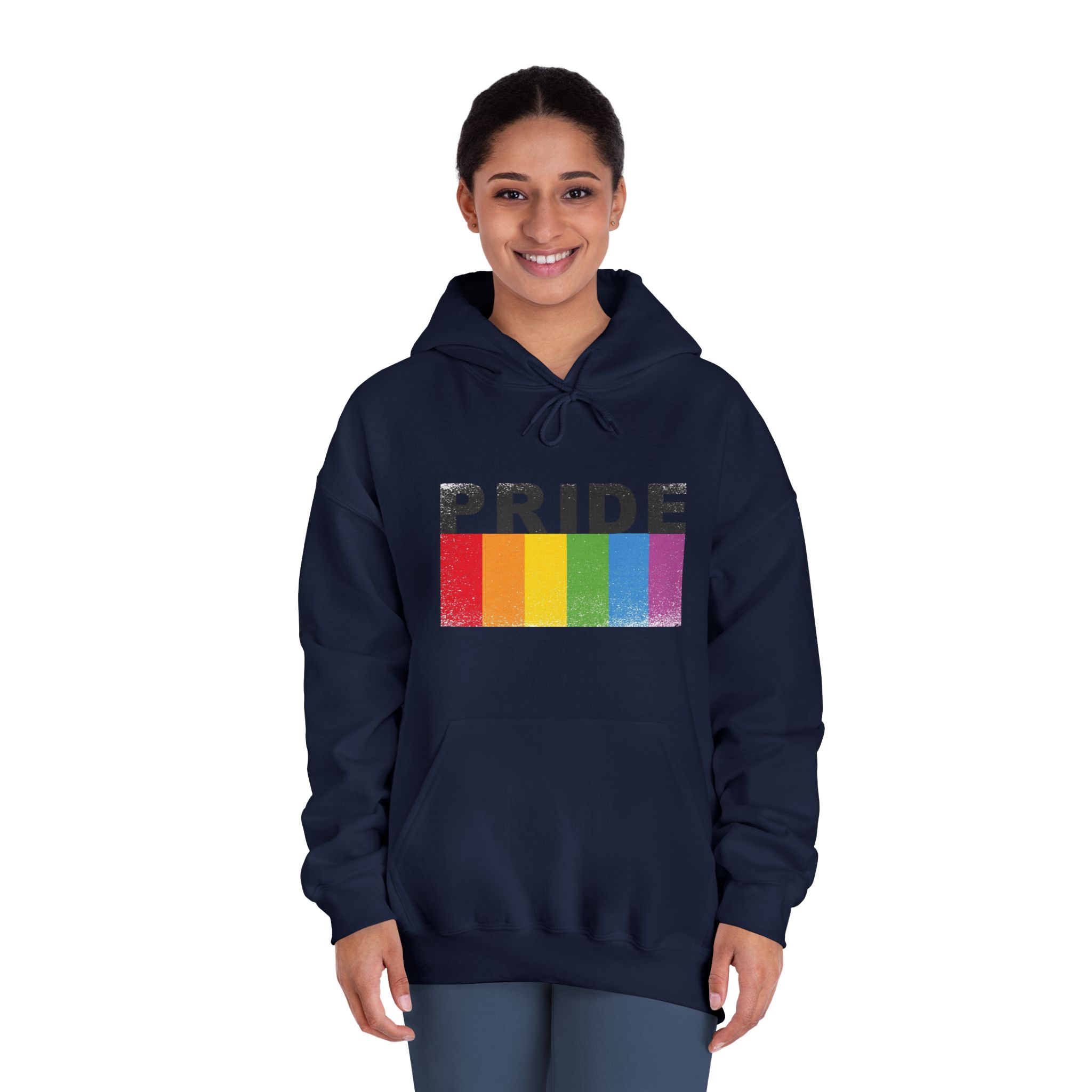 Pride Banner Unisex Dryblend Hooded Sweatshirt - Image 32