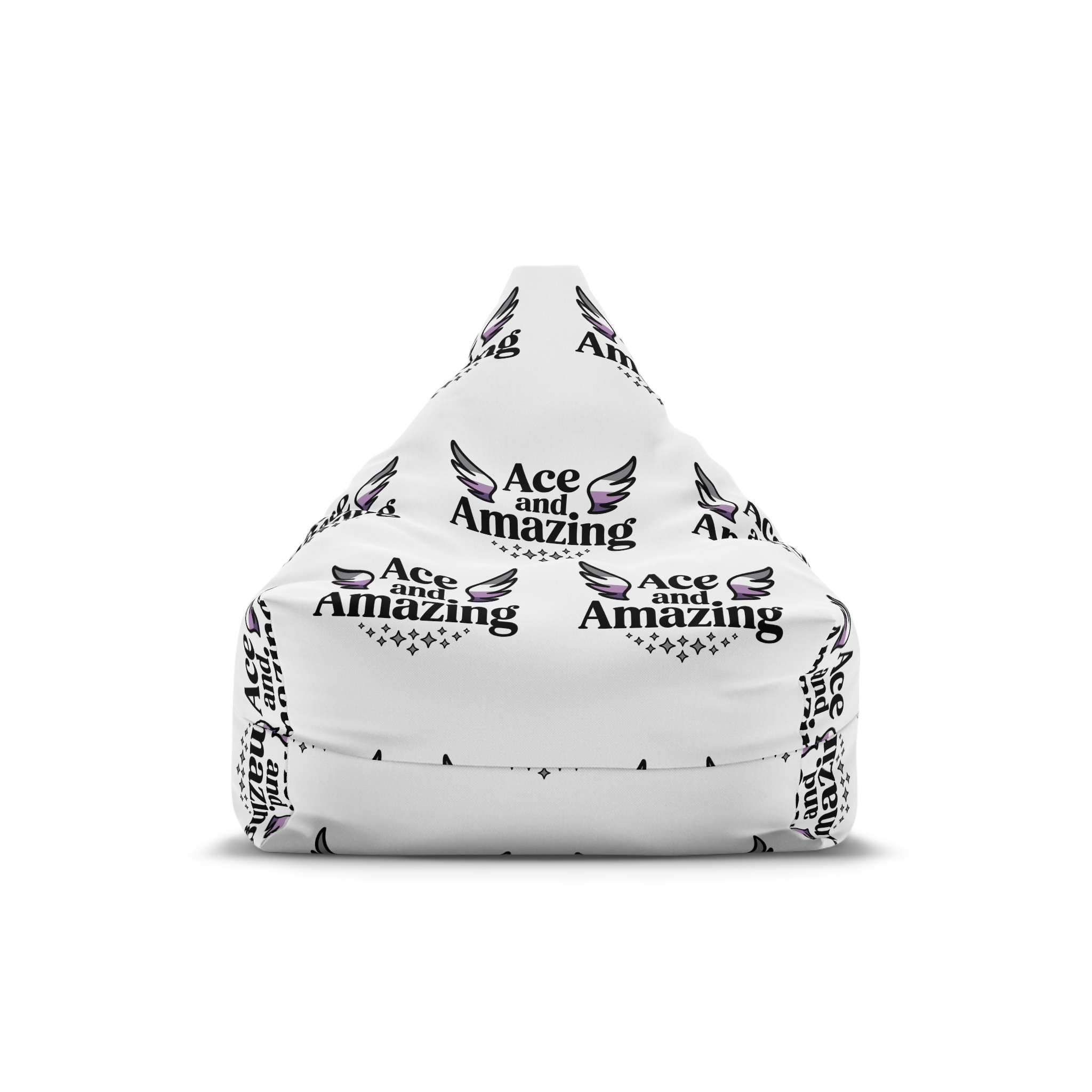 Ace Amazing T Shirt Design Isolated White Background 2 Bean Bag Chair Cover