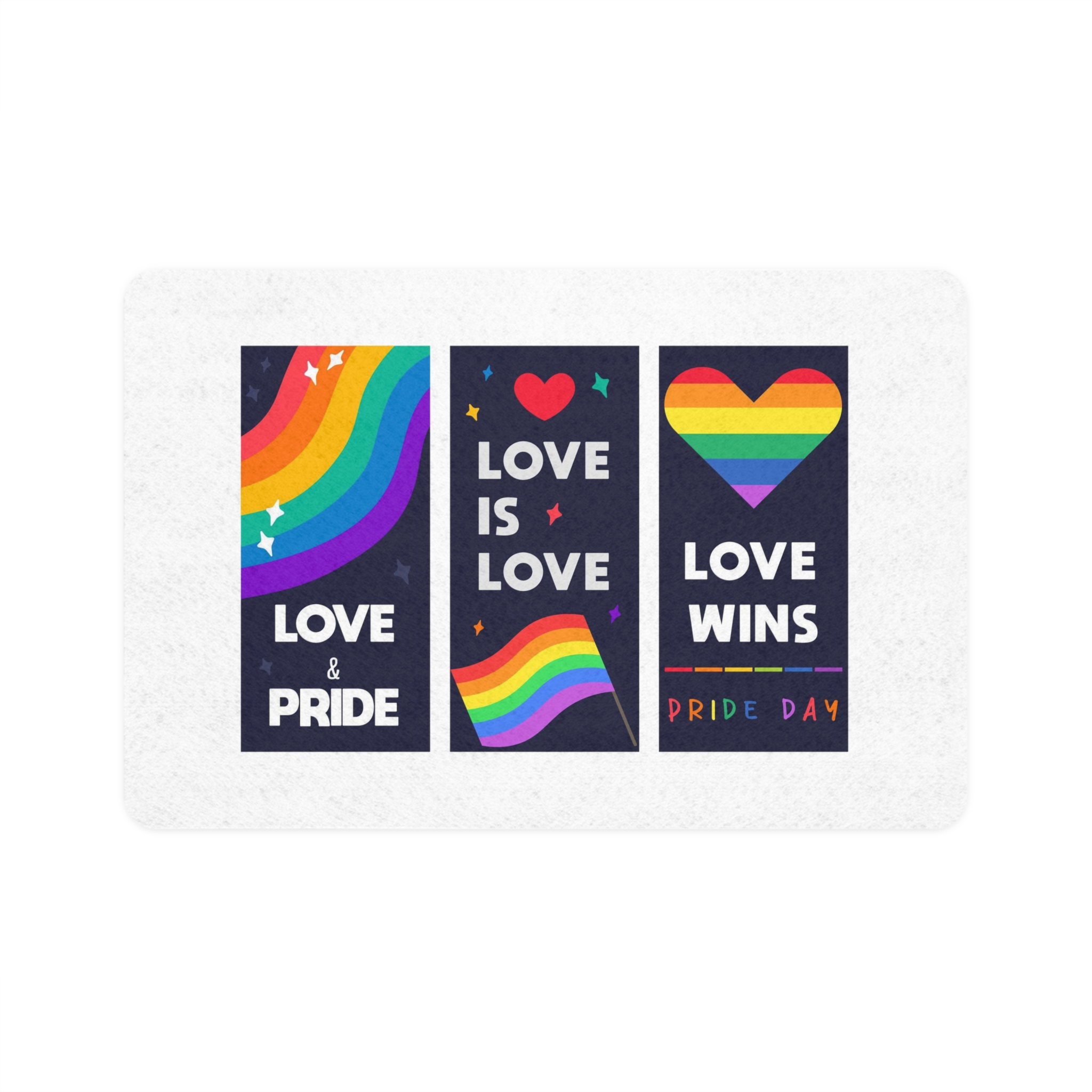 Lgbt Wallpapers Pride Day Celebration Pet Food Mat 12x18