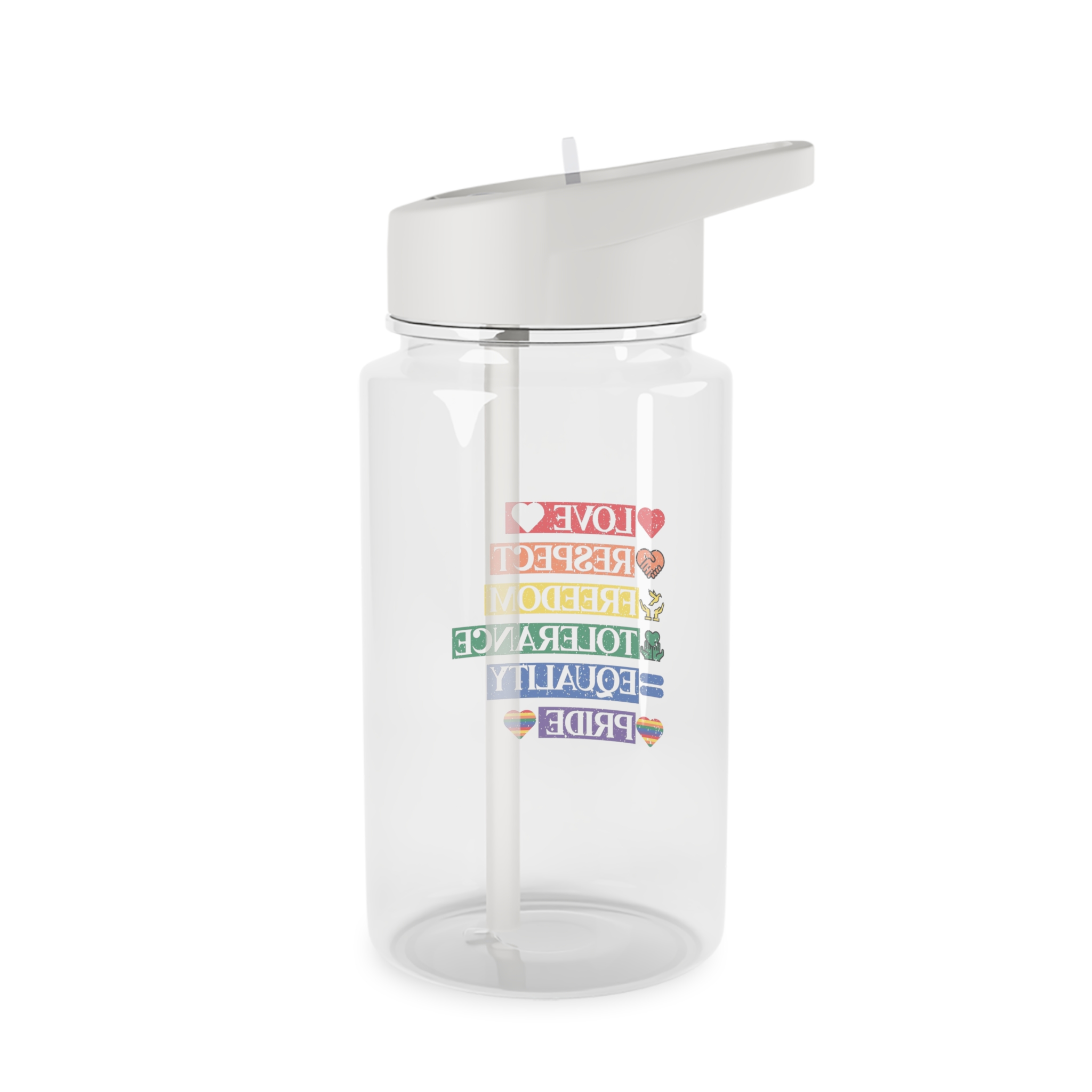 Lgbtq Pride Month Quote Eps Design Vector Pride Design Template (1) Tritan Water Bottle - Image 2
