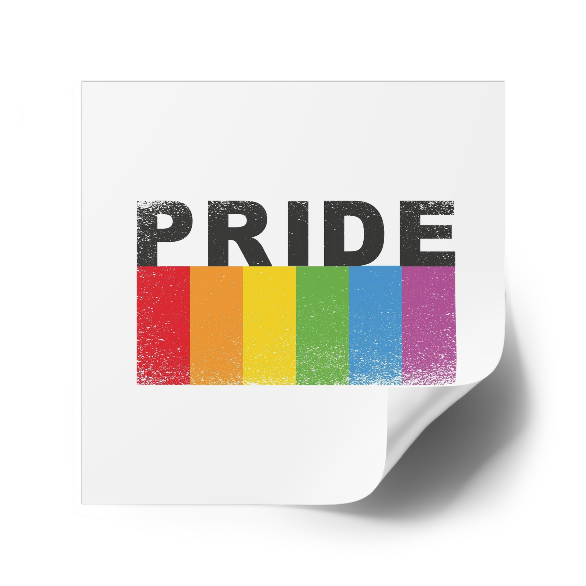 Pride Banner Laminate Stickers Square - Image 34