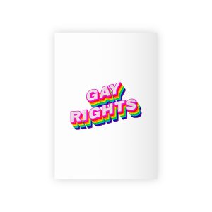 Rainbow Word Gay Rights Typography Design Element Gift Wrapping Paper Rolls 1pc