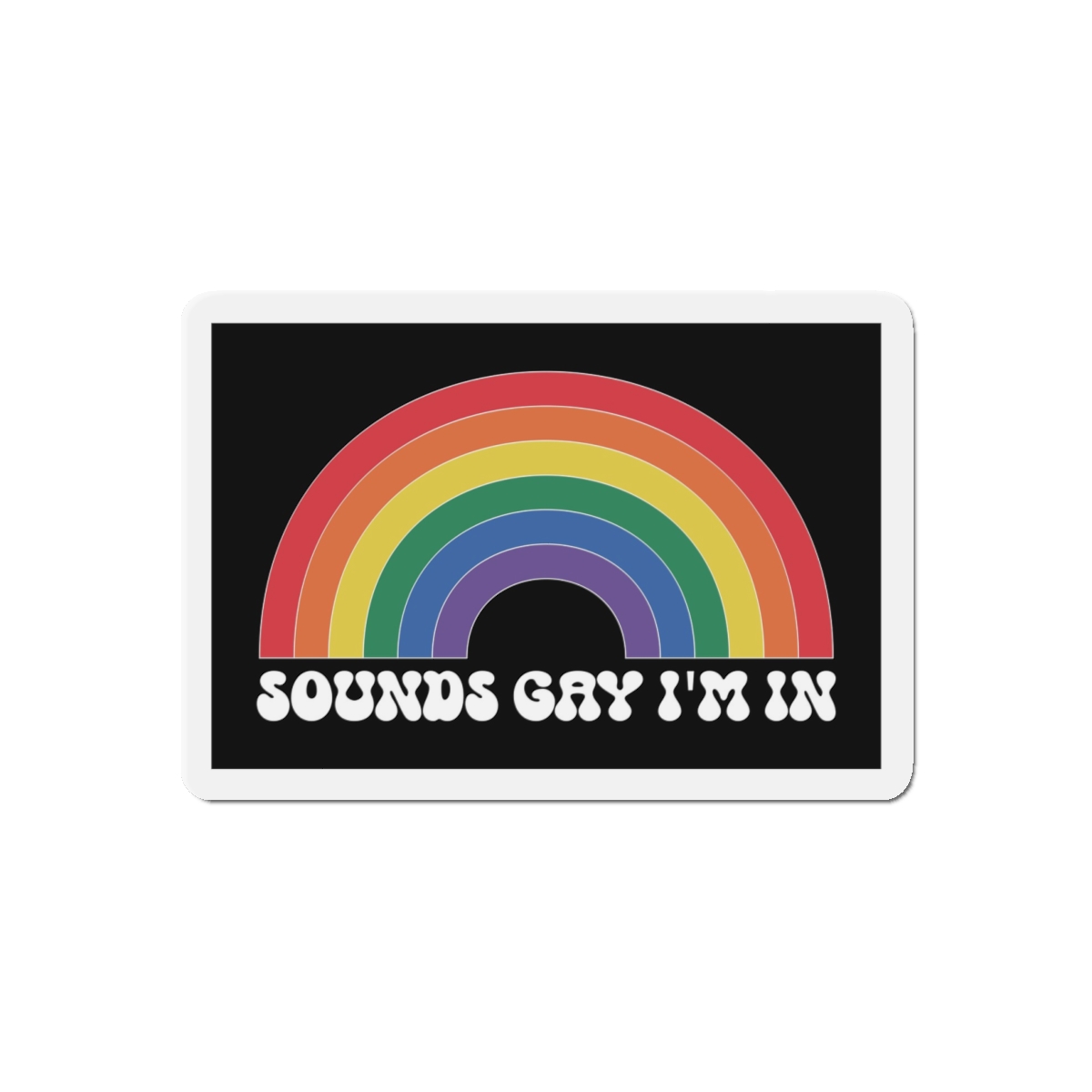 Pride Lgbtq Gay Typography Vector Tshirt Design(4) Die Cut Magnets - Image 7