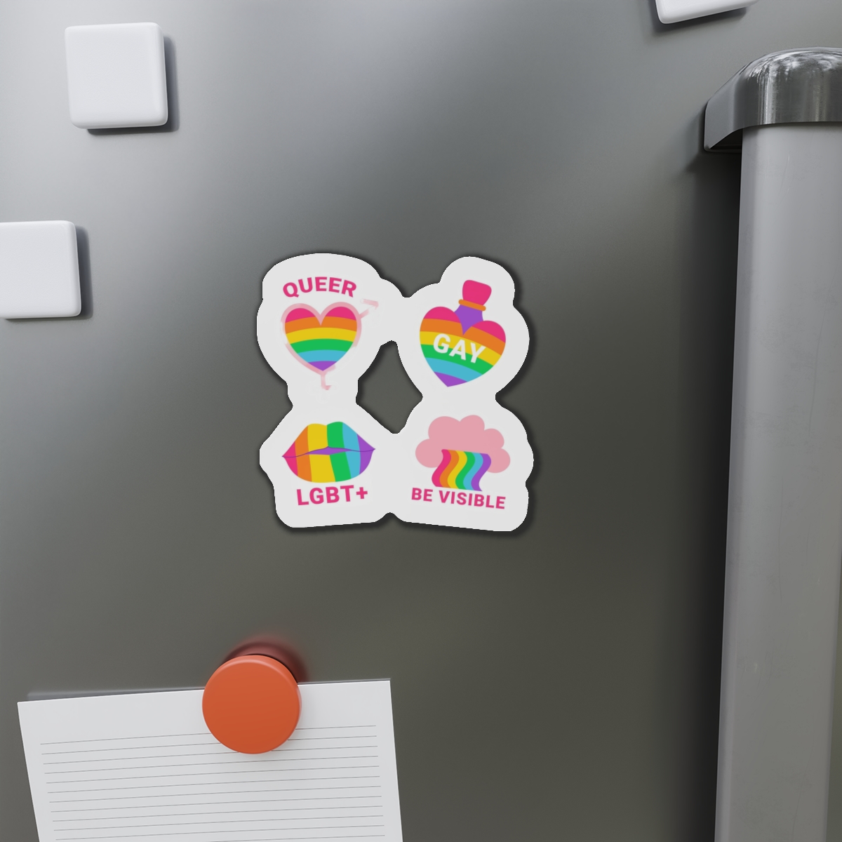 Flat Labels Collection Pride Month Celebration (2) Die Cut Magnets - Image 11