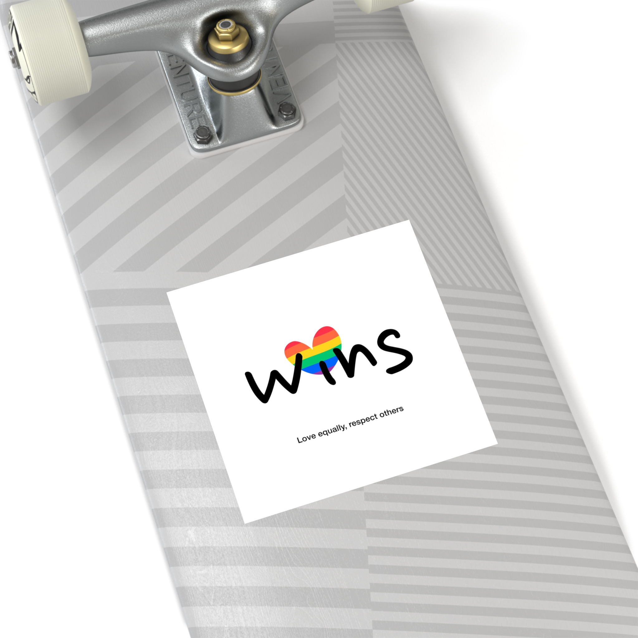 Love Letter Pride Rainbow Lettering Text Writing Pattern Freedom Love Heart Homo Colors Flag Parade (2) Laminate Stickers Square - Image 76