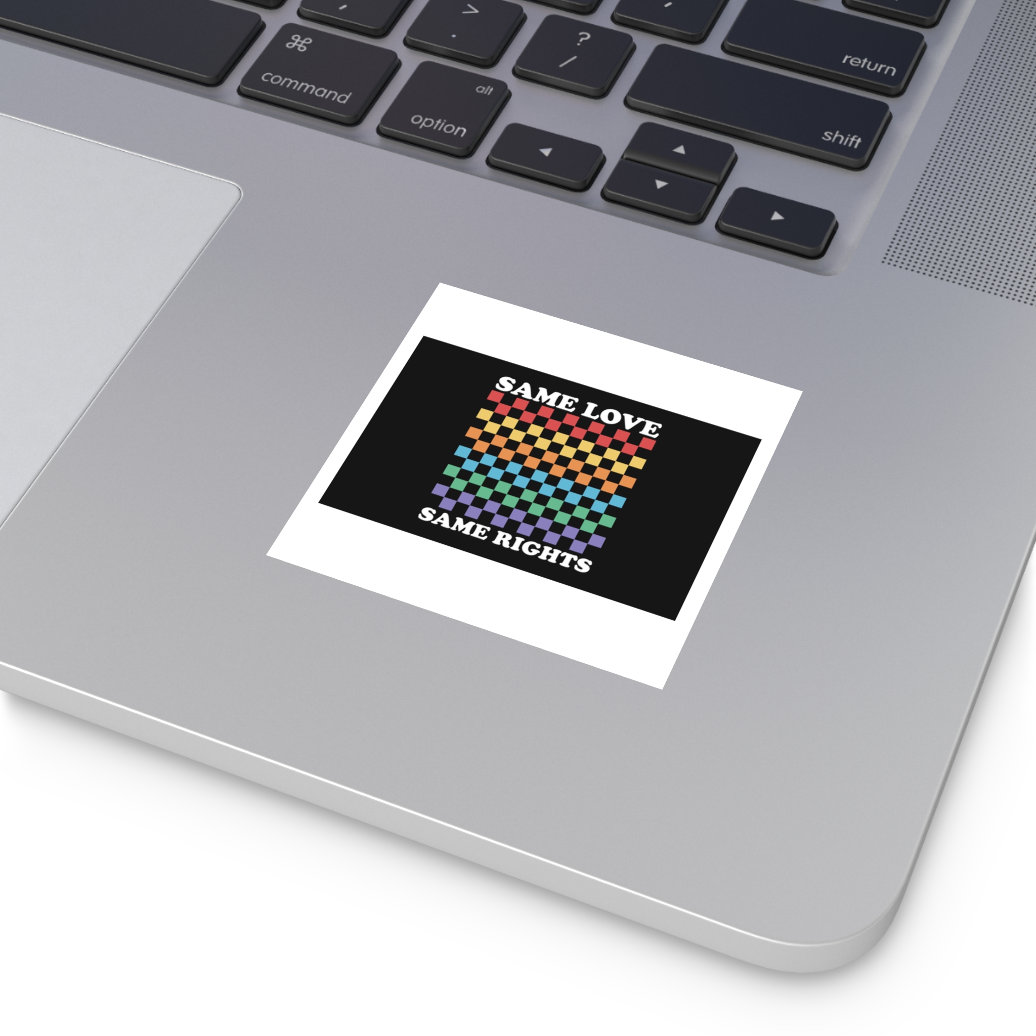 Pride Lgbt Gay Typography T Shirt Design Laminate Stickers Square - Image 3