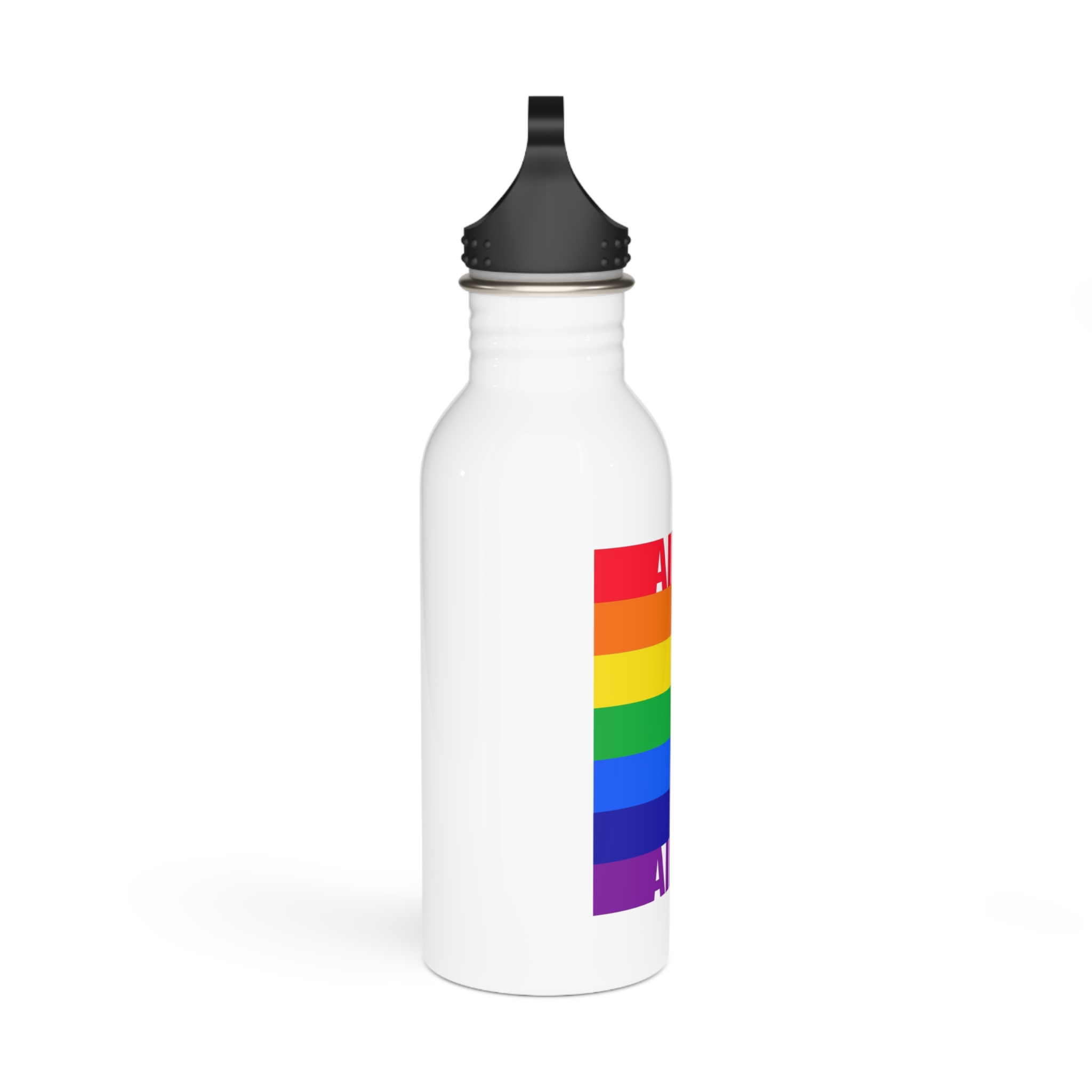 Pride Illustration Stainless Steel Water Bottle - Image 2
