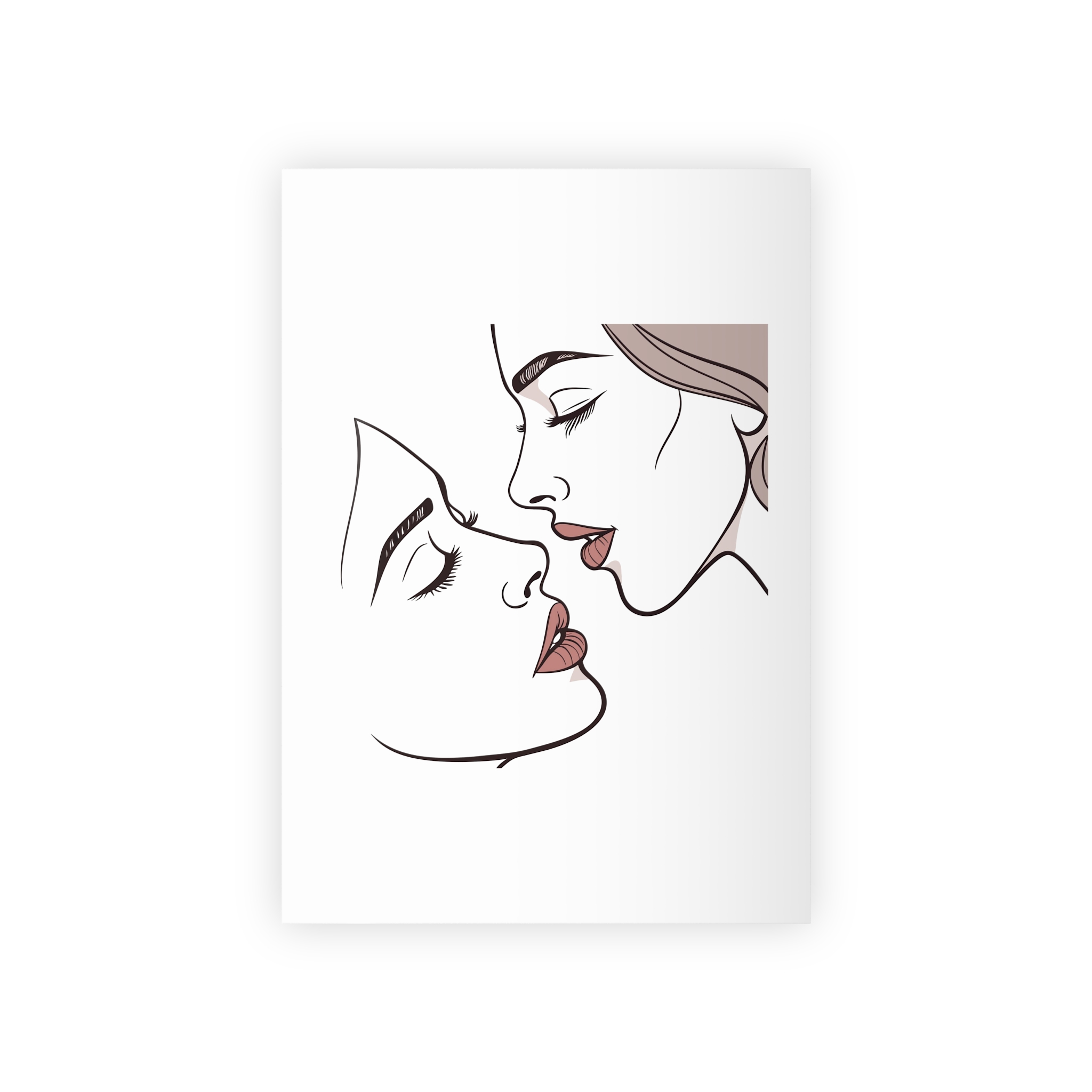 Perfect Lip Set Open Close Smooches (1) Gift Wrapping Paper Rolls 1pc