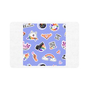 Lesbian Pride Design 20D8B6 Pet Food Mat 12x18