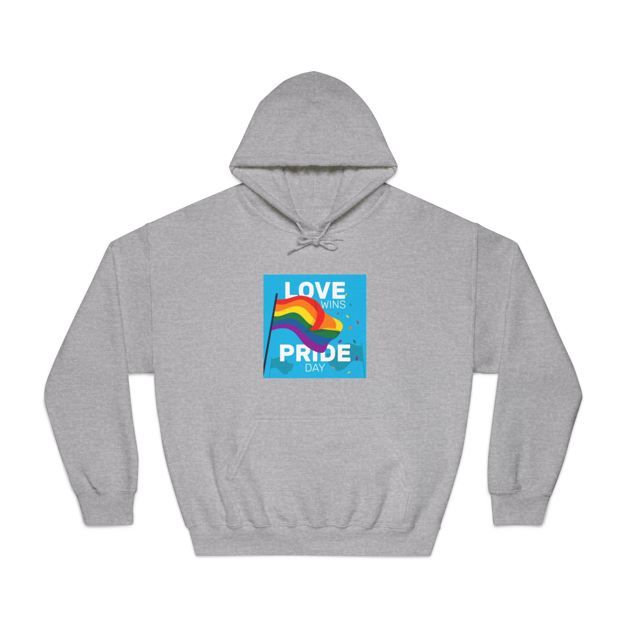 Pride Day Event With Rainbow Flag Unisex Dryblend Hooded Sweatshirt - Image 13