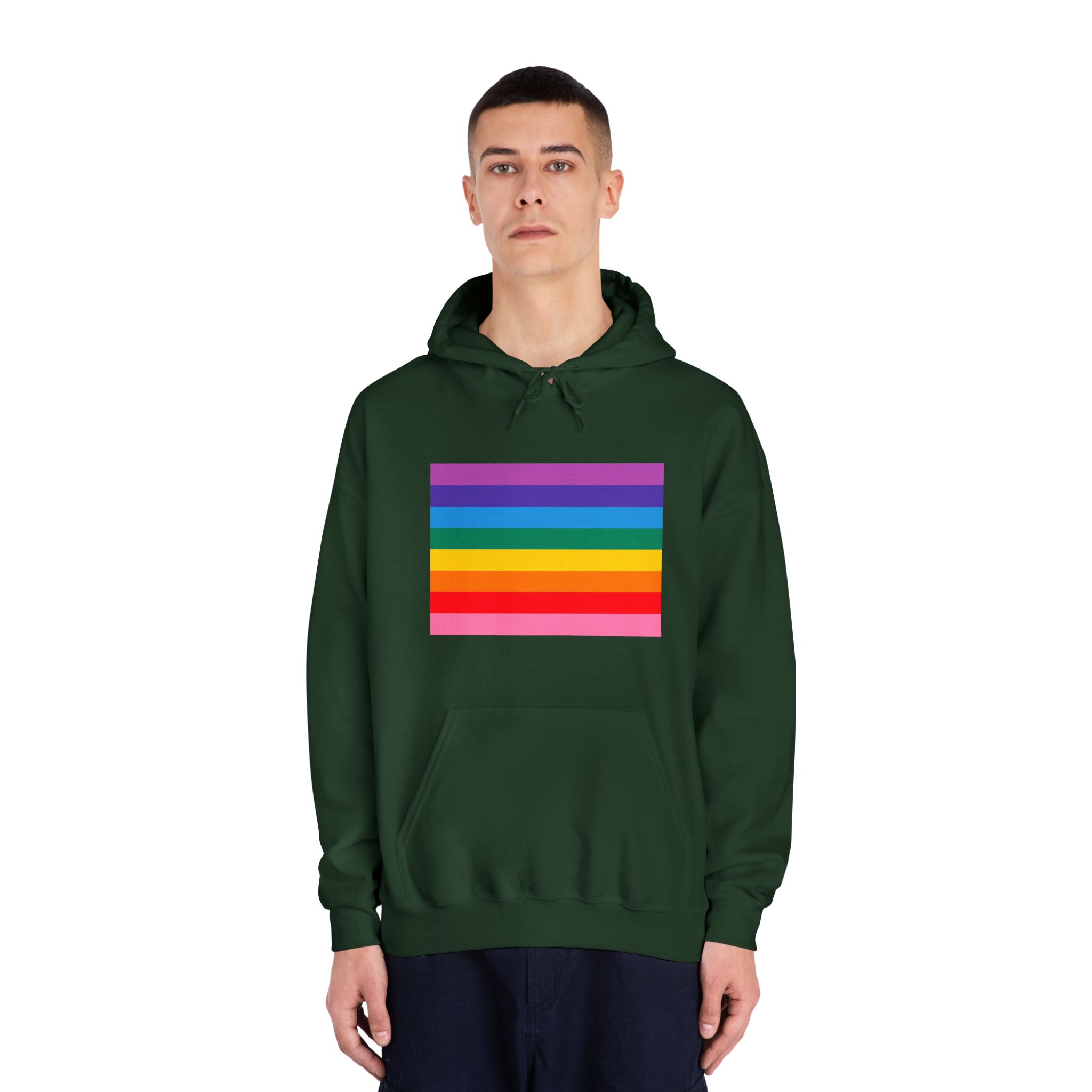 Pride Love Freedom Lgbtq Lgbt Heart Rainbow Love Wins Gay Lesbian Trans Homo Homosexual Colors Flag Diversity Parade Unisex Dryblend Hooded Sweatshirt - Image 23