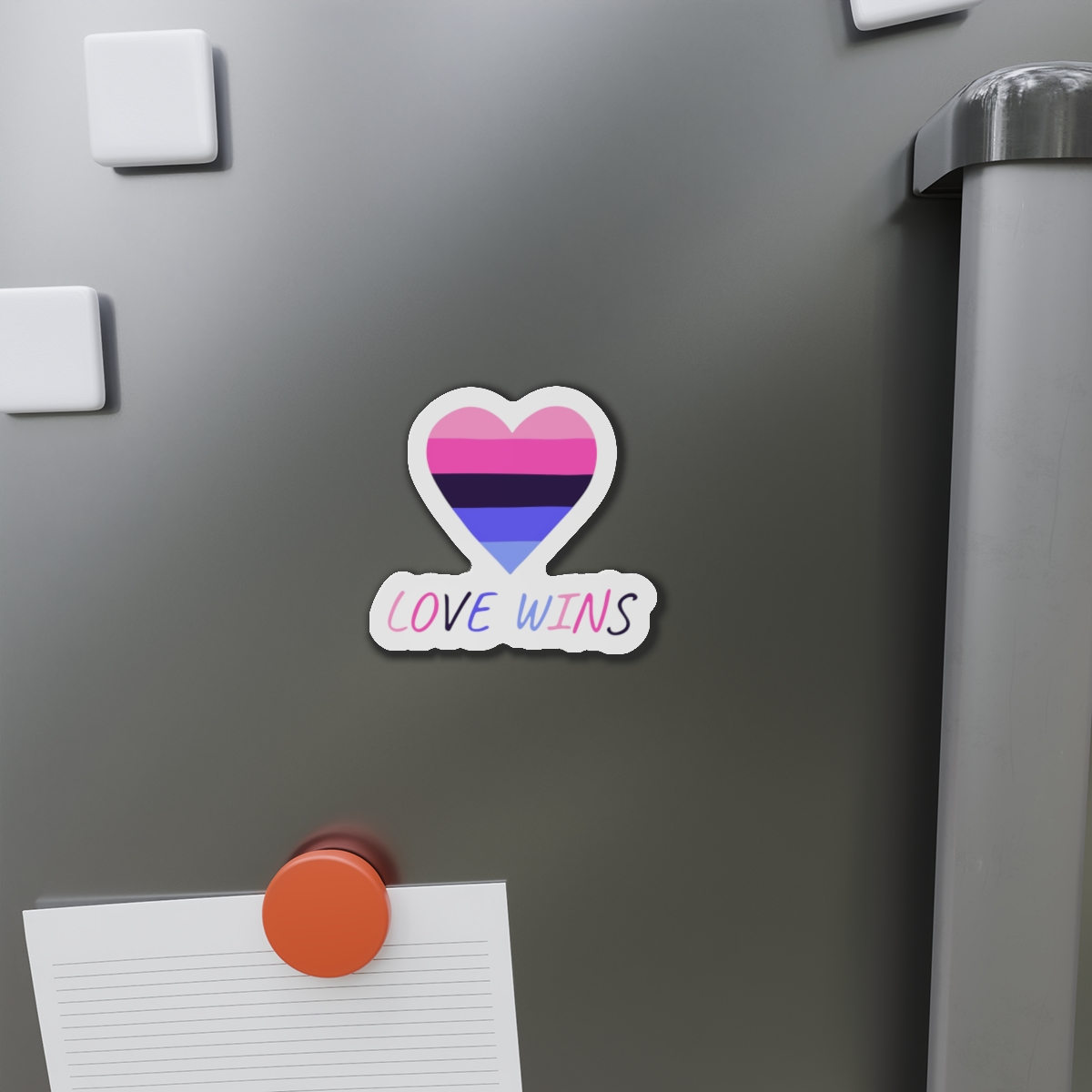 Colorful Heart Shape Omnisexual Pride Flag Happy Pride Day Lgbtqia Community Pride Month Vector Hand Drawn Doodle Posters Stickers Logo Cards Die Cut Magnets - Image 8