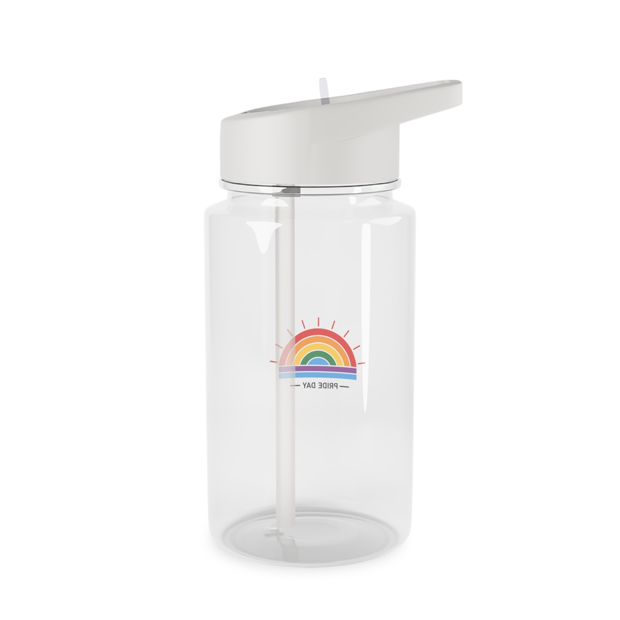 Pride Day Rainbow Flag Icon Vector Illustration Celebrating Lgbtq Community Diversity With Colorful Stripes Radiant Design Tritan Water Bottle - Image 2