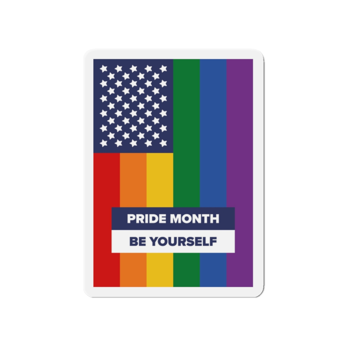 Lesbian Pride Design 8F6ACB Die Cut Magnets