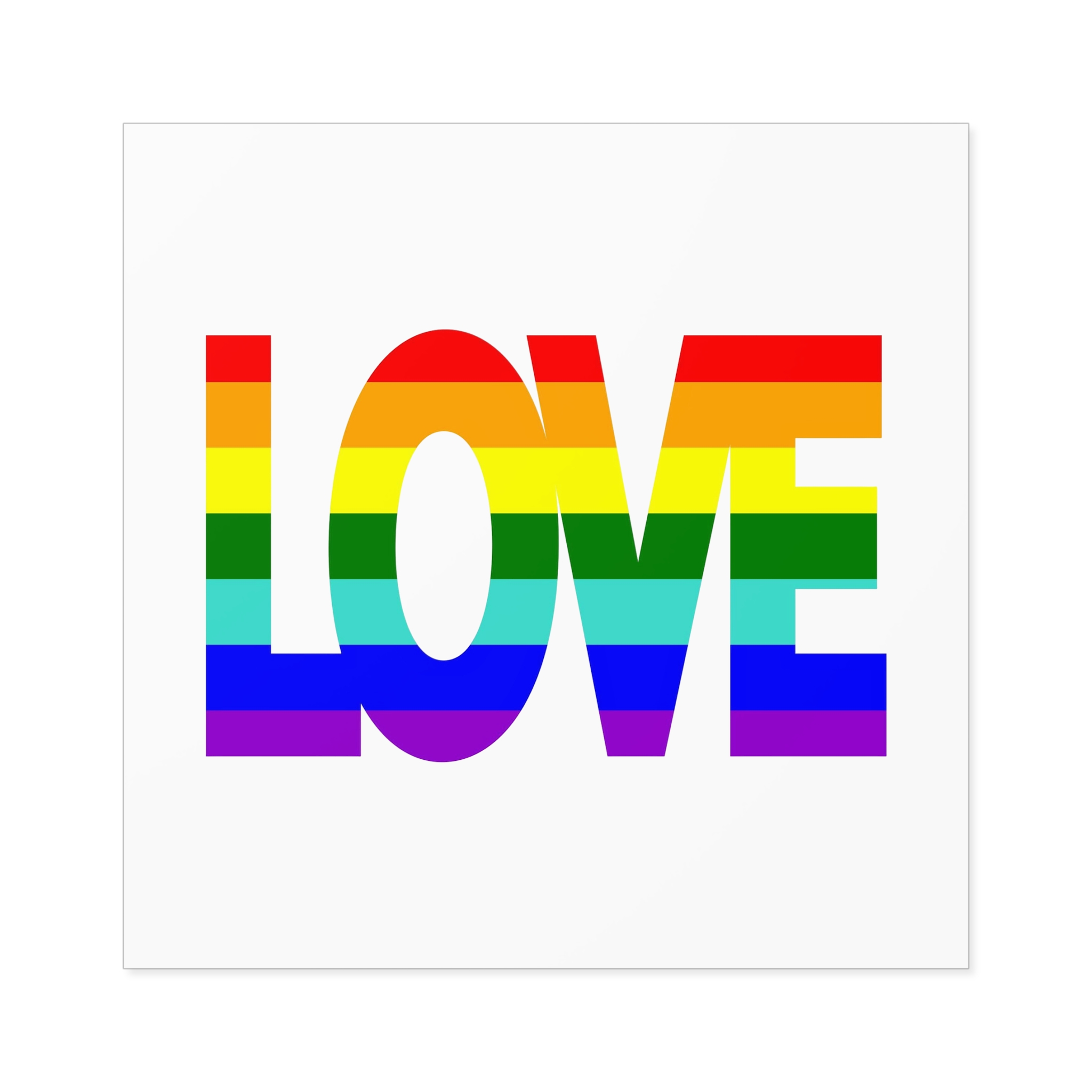 Lgbt Pride Flag Rainbow Flag Background Multicolored Peace Flag Movement Original Colors Symbol Laminate Stickers Square - Image 49