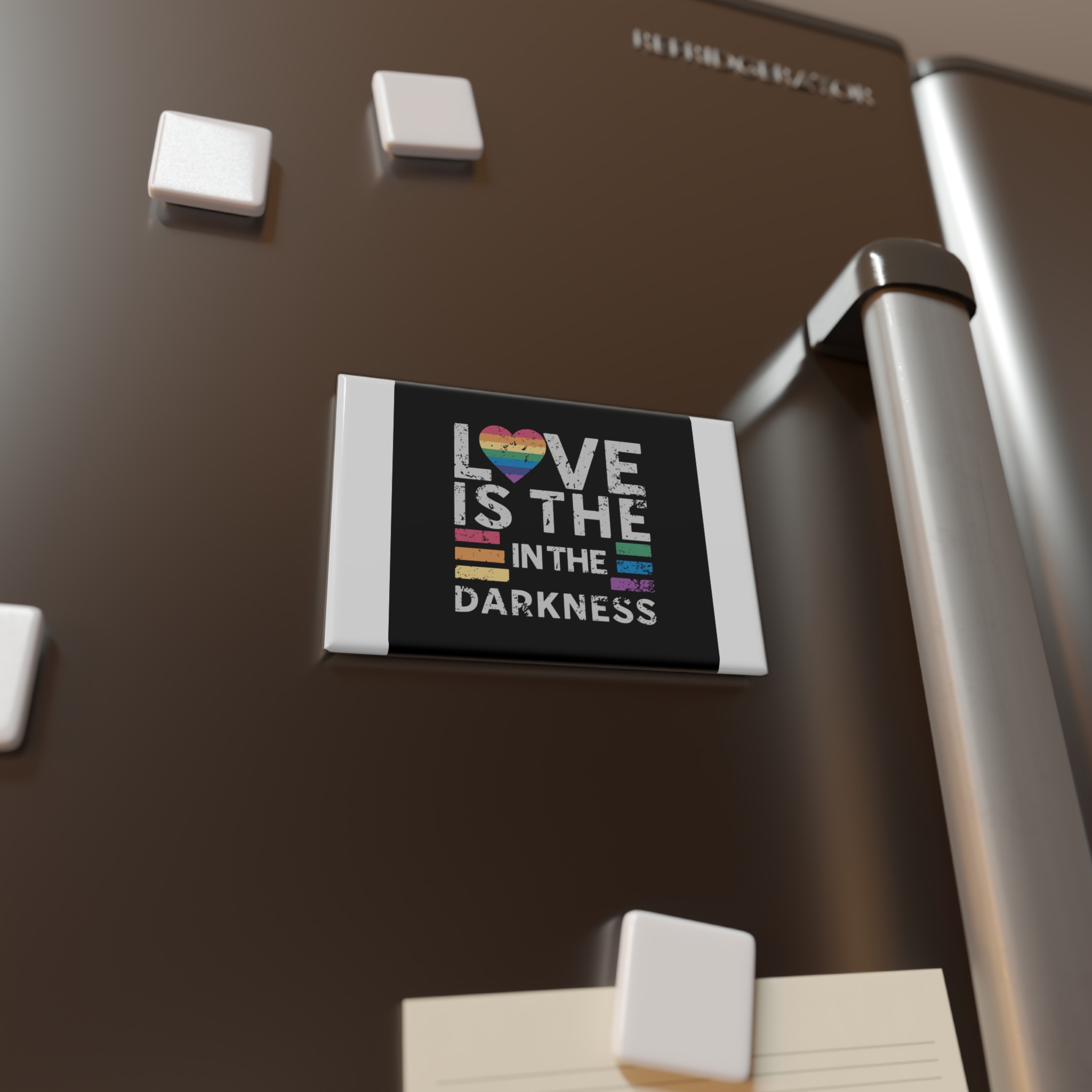 Love Is the In the Darkness Button Magnet Rectangle 1 And 10 Pcs - Image 4