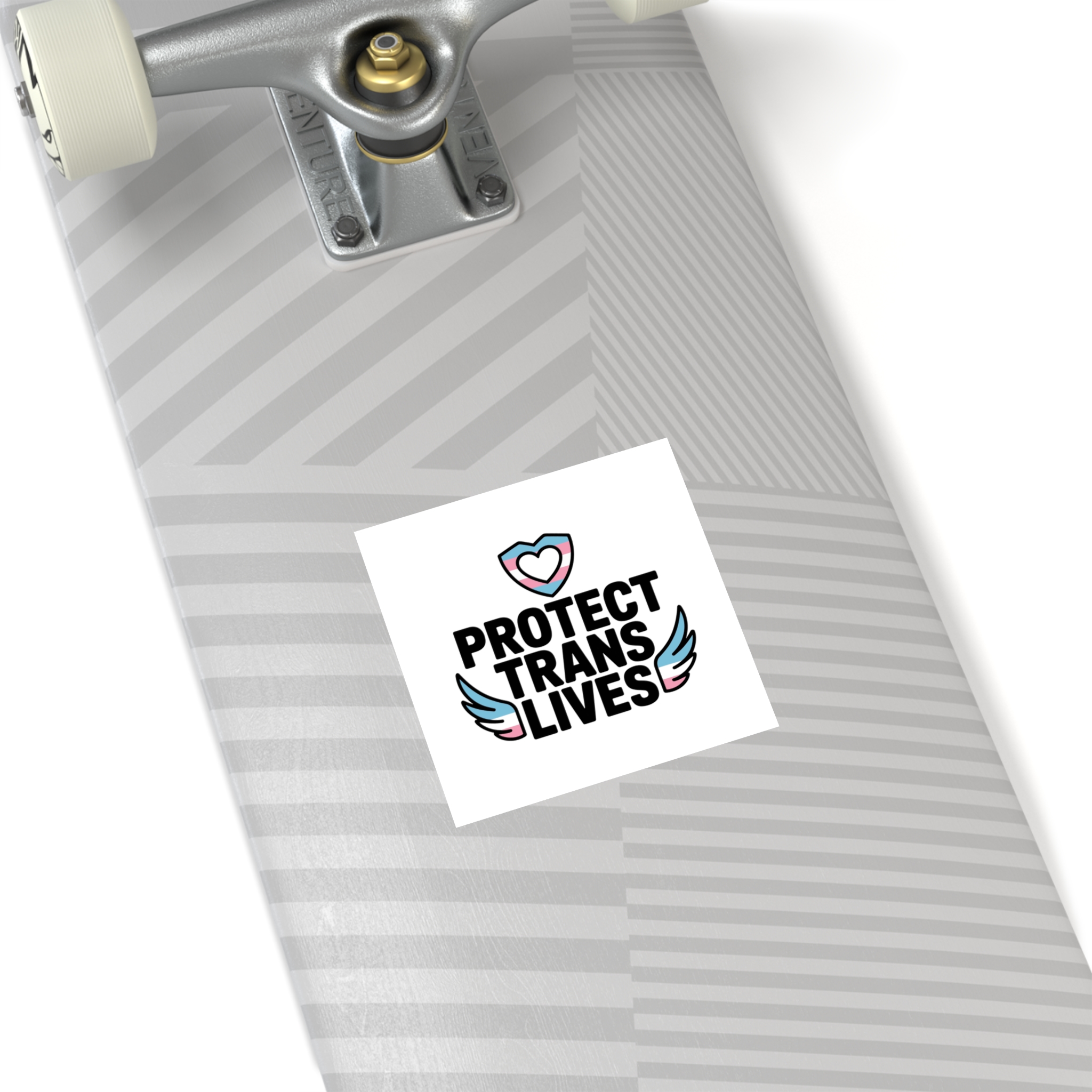 Protect Trans Lives T Shirt Design Isolated White Background Laminate Stickers Square - Image 32