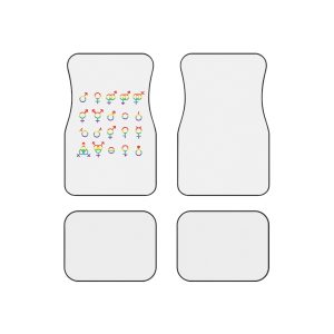 Vector Gender Symbols Sexual Orientation Set Car Mats Set Of 4