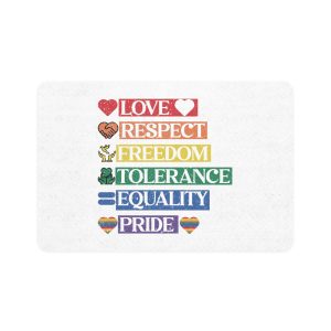 Lgbtq Pride Month Quote Eps Design Vector Pride Design Template (1) Pet Food Mat 12x18