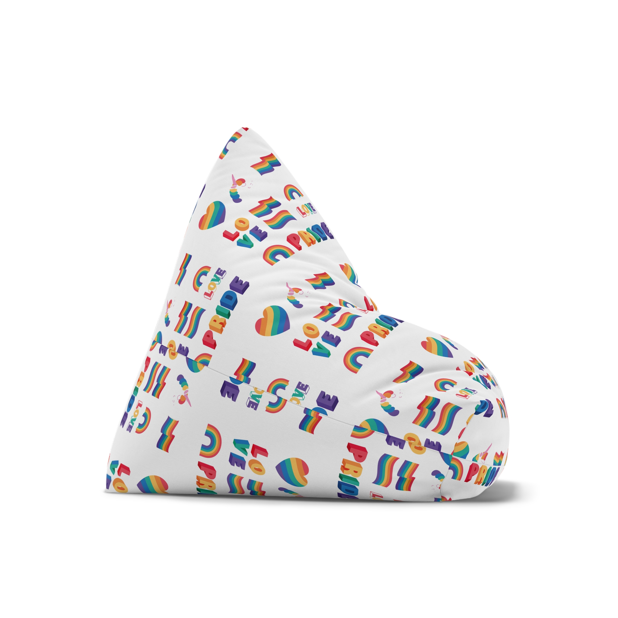 Set Ten Lgbtq Pride Items Bean Bag Chair Cover - Image 7