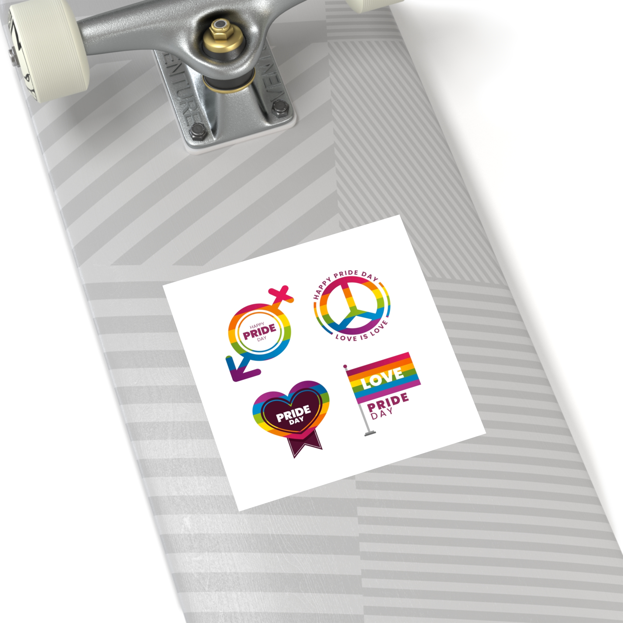 Label Collection With Pride Day Theme (1) Laminate Stickers Square - Image 48