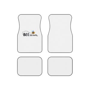 Symbol Bisexual Love Sign Non Binary Sexual Orientation Cute Lgbt Sticker With Phrase Lgbtq Concept Pride Month Design Element Decoration Flat Hand Drawn Isolated Vector Illustration Car Mats Set Of...