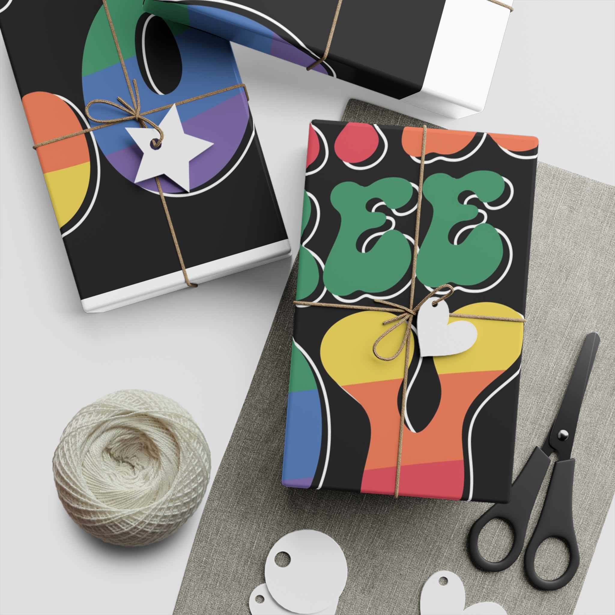 Pride Lgbt Gay Retro Tshirt Design Gift Wrapping Paper Sheets 1pc - Image 5