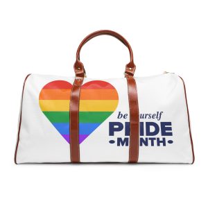 Lgbt Pride Month June Lgbt Flag Rainbow Flag Love Concept Vector Illustration Poster Waterproof Travel Bag