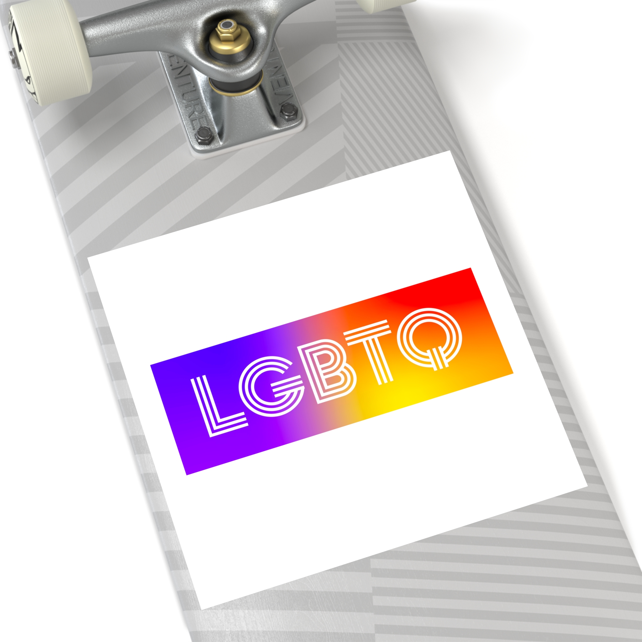 Lgbtq Typography With Rainbow Gradient Background Colorful Vibrant Pride Concept Poster Banner Laminate Stickers Square - Image 52