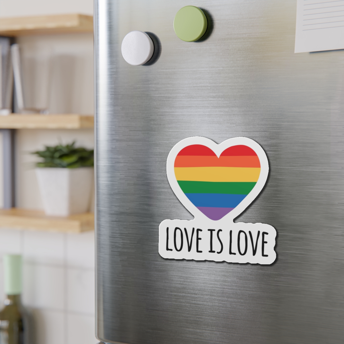 Vector Sketch Lgbt Rainbow Love Is Love Lettering (1) Die Cut Magnets - Image 12