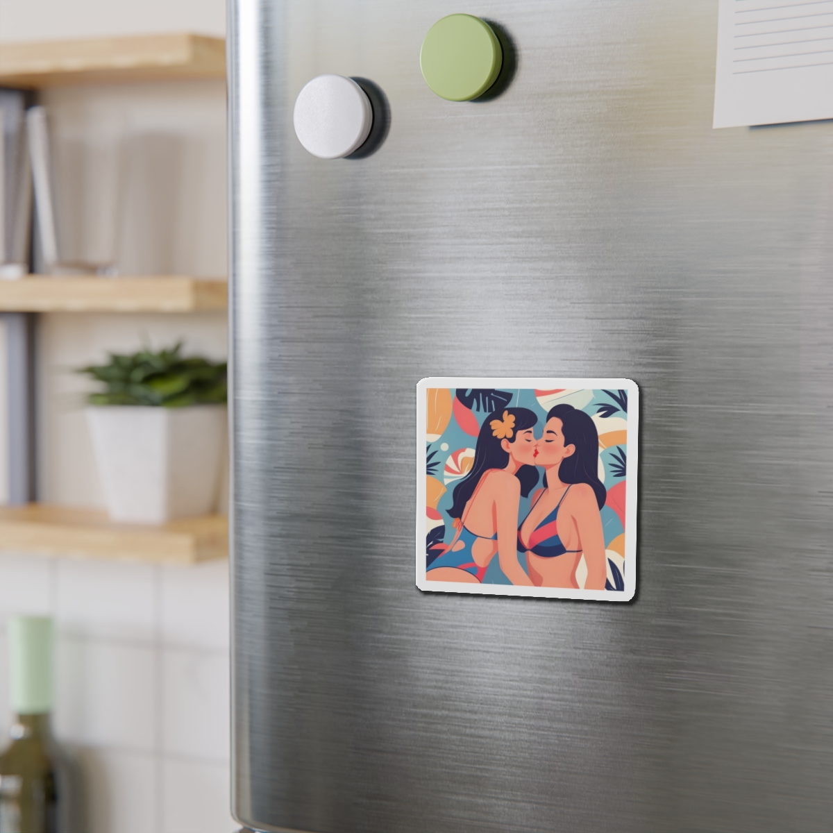 Lesbian Pride Design 7397DE Die Cut Magnets - Image 6