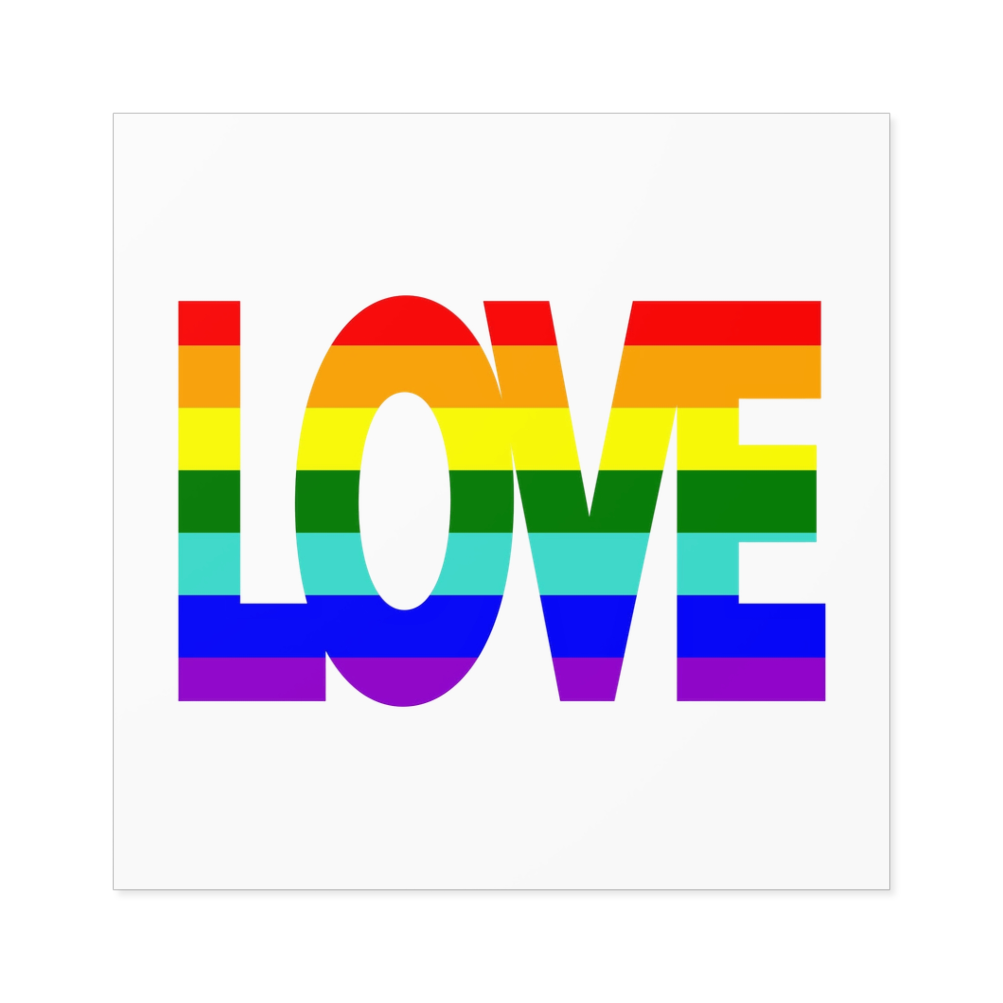 Lgbt Pride Flag Rainbow Flag Background Multicolored Peace Flag Movement Original Colors Symbol Laminate Stickers Square - Image 17