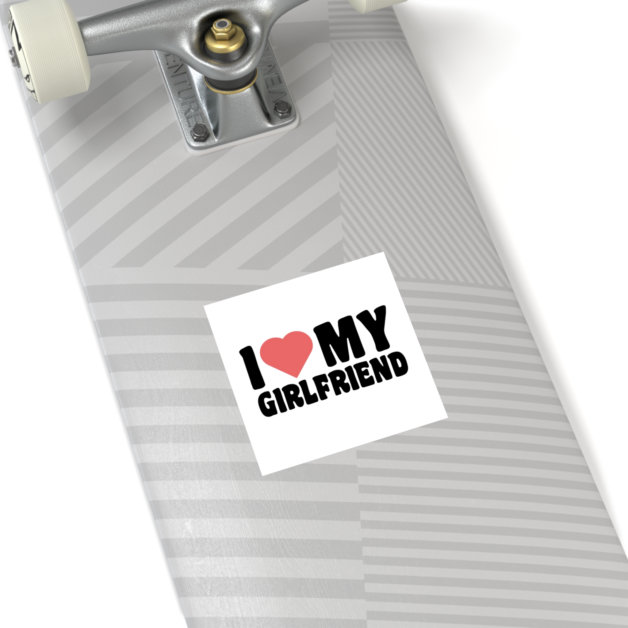 I Love My Girlfriend Iheart My Girlfriend (1) Laminate Stickers Square - Image 28
