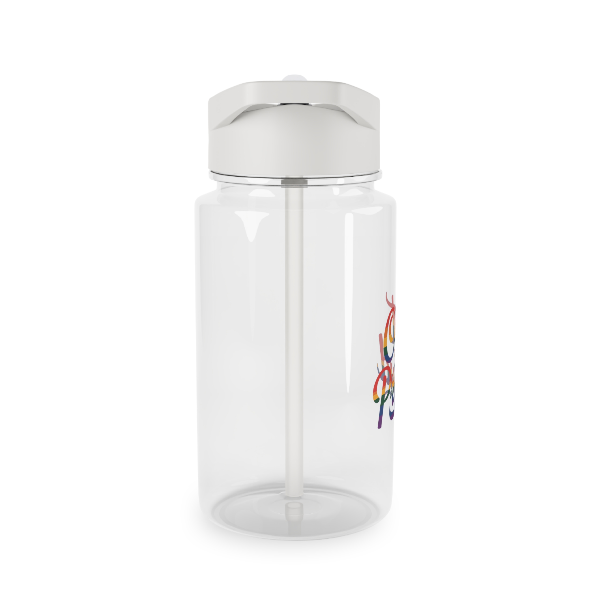 Out Proud T Shirt Design Isolated White Background Tritan Water Bottle - Image 4