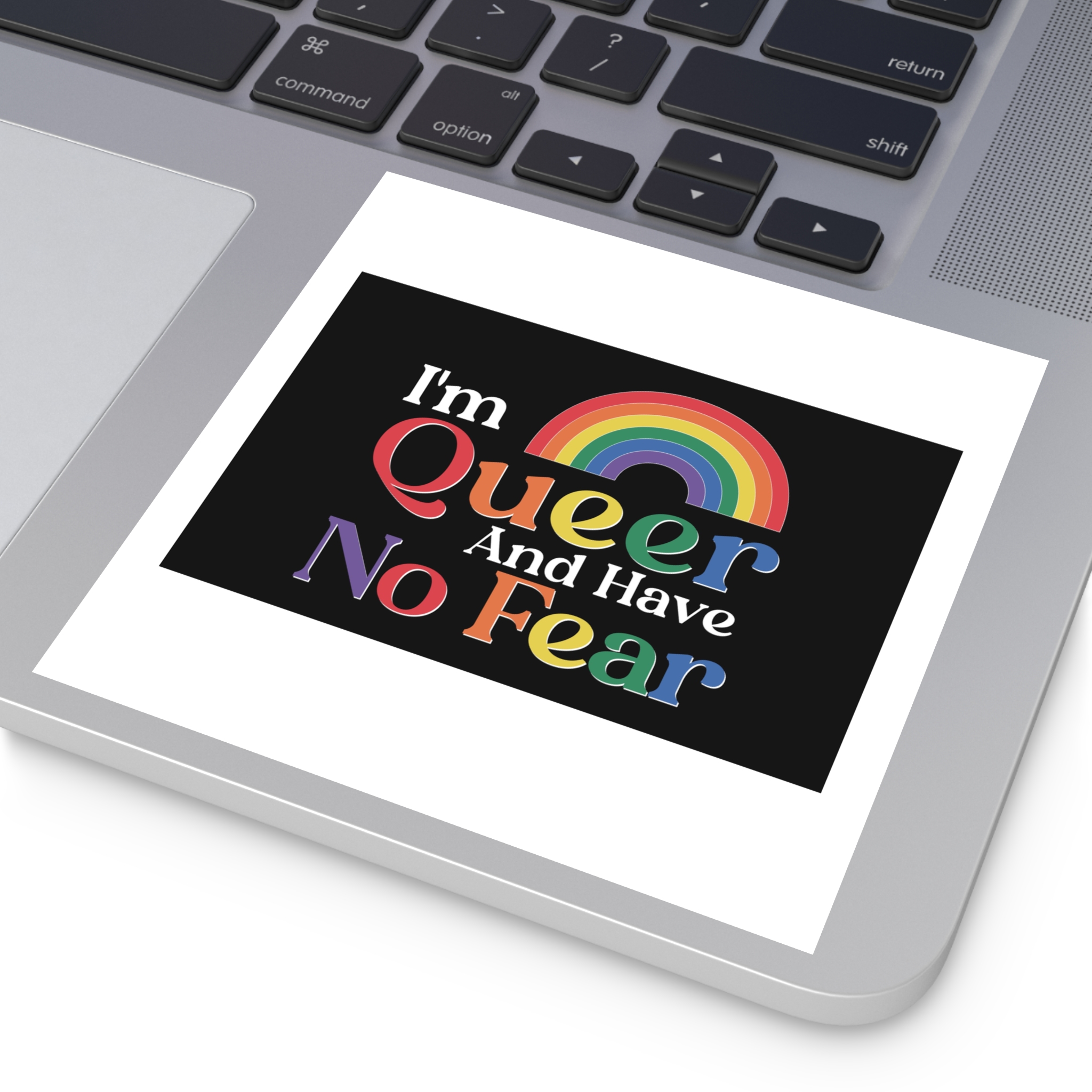 Pride Lgbtq Gay Typography Vector Tshirt Design(13) Laminate Stickers Square - Image 43