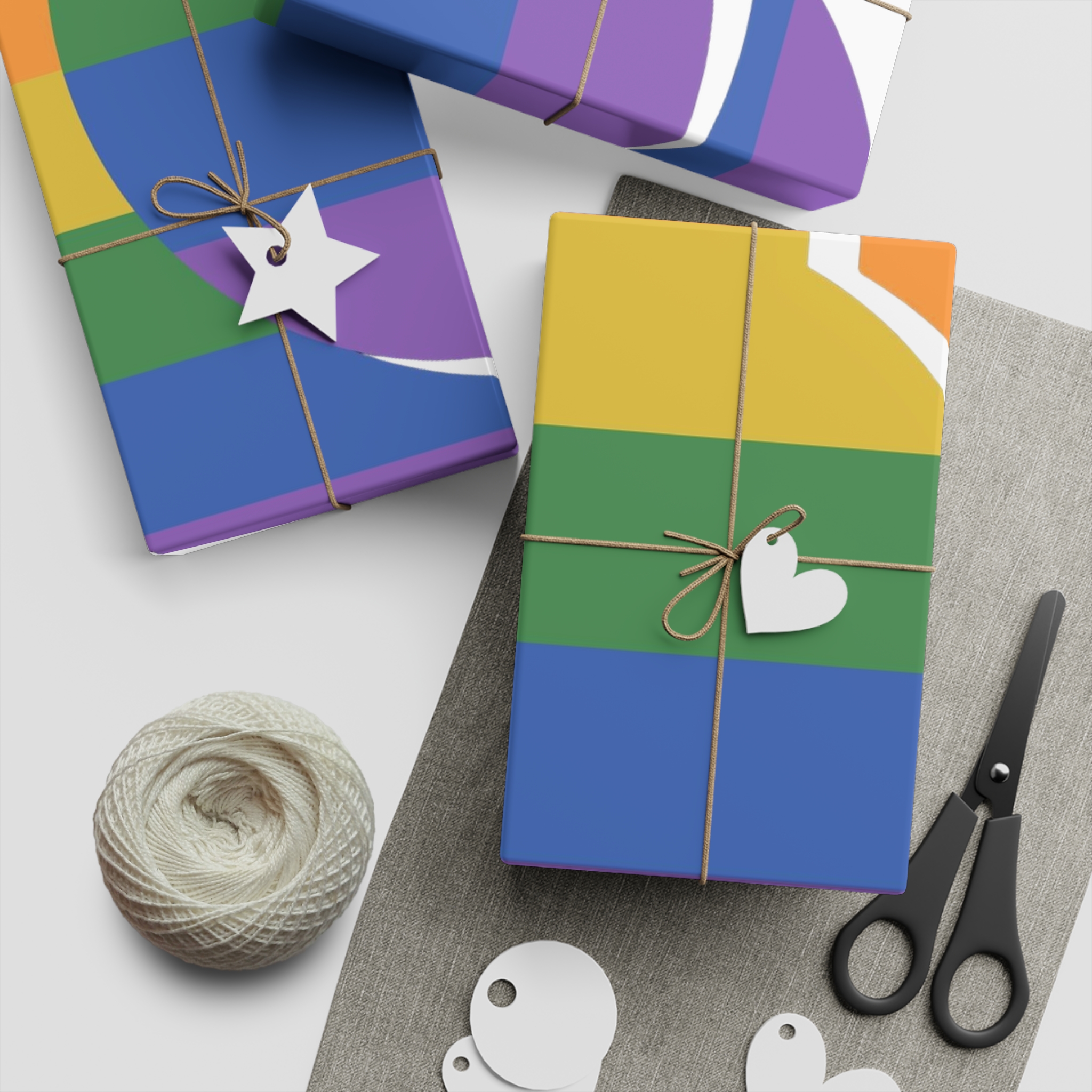 Lgbt Icon Isolated Black Background Lgbt Community Human Rights Concept Vector Flat Illustration Poster Card Banner Gift Wrapping Paper Sheets 1pc - Image 5