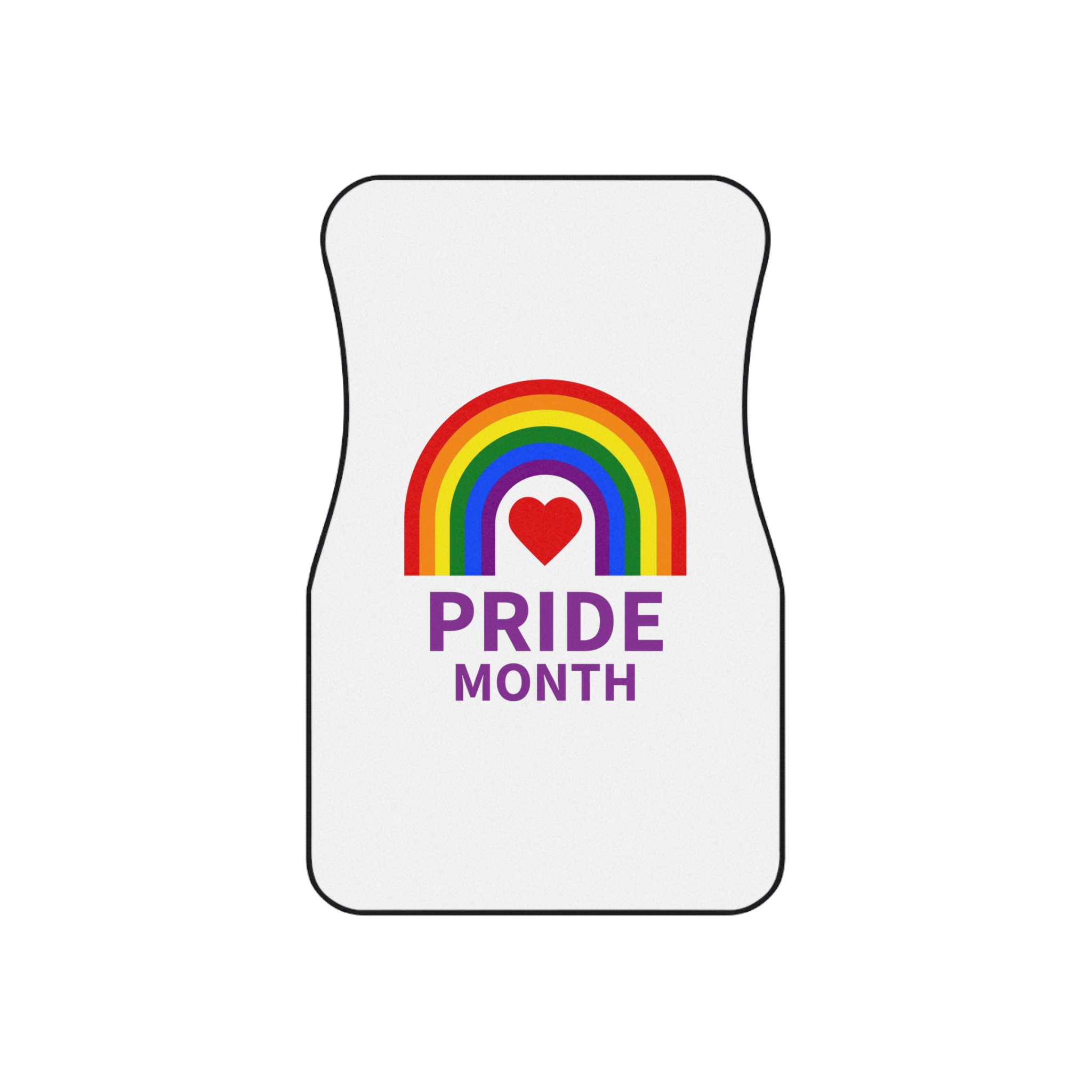 Pride Month Logo Template Design Car Mats Set Of 4 - Image 2