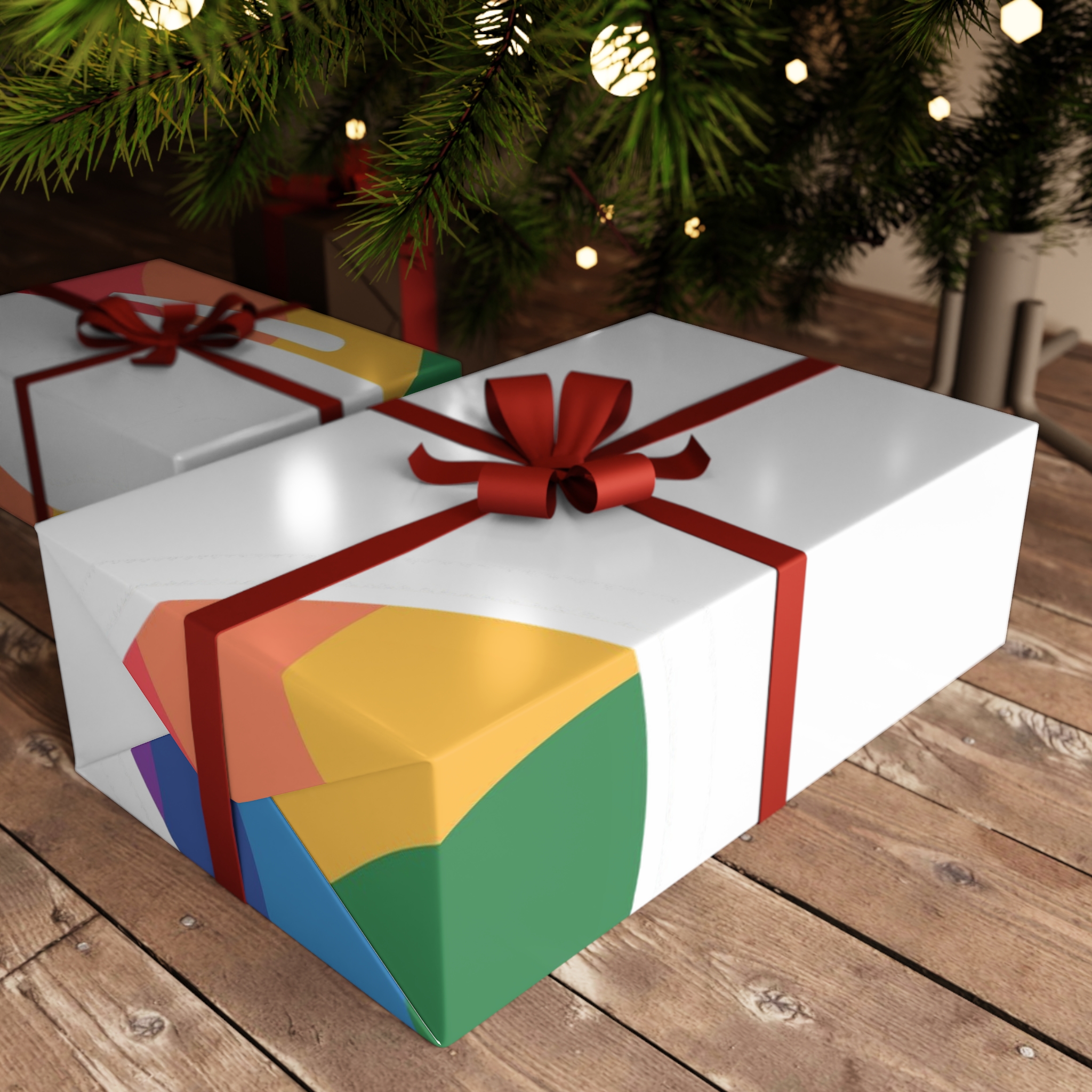 Rainbow Lips Illustration Gift Wrapping Paper Sheets 1pc - Image 6