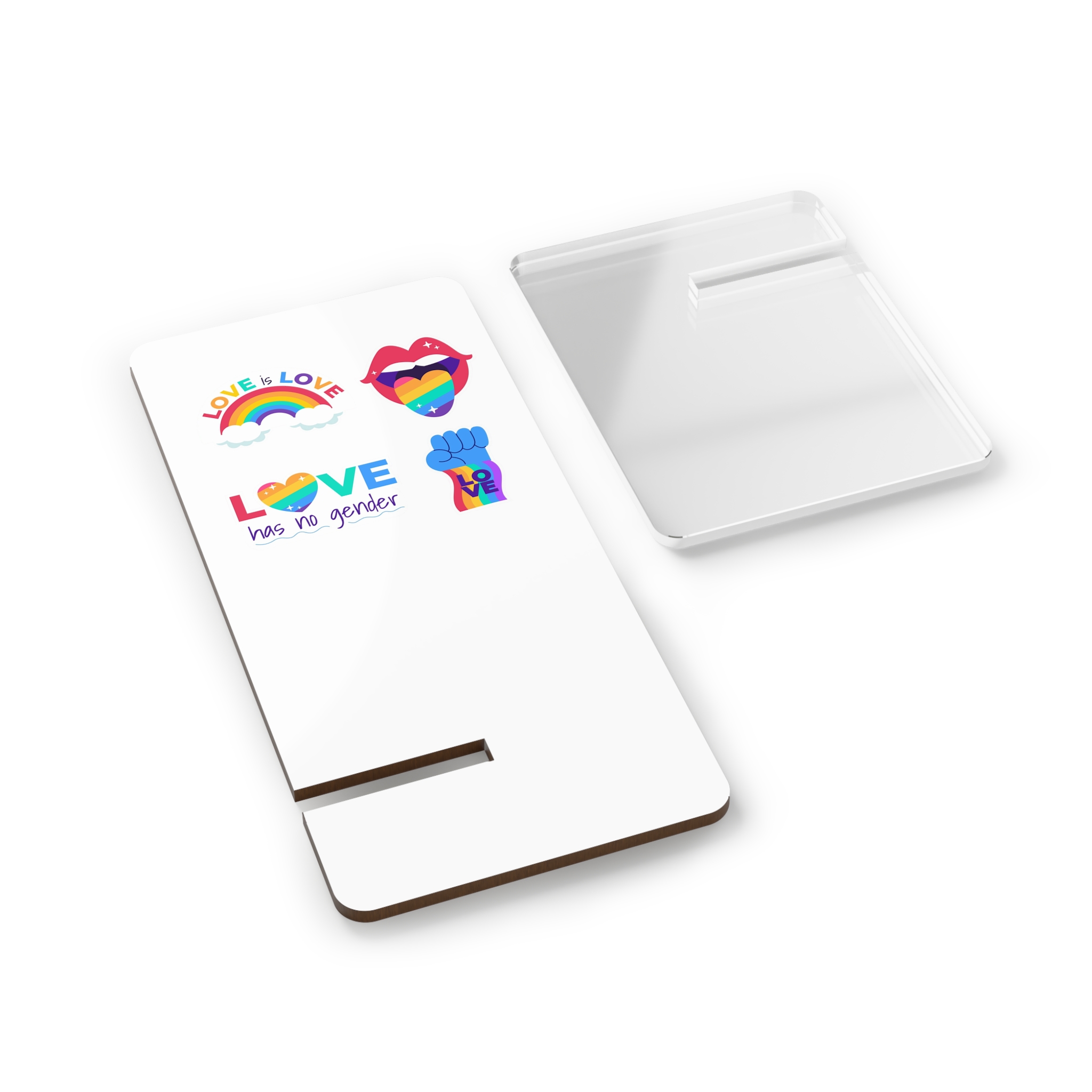 Flat Labels Collection Pride Month Celebration(2) Mobile Display Stand For Smartphones - Image 2