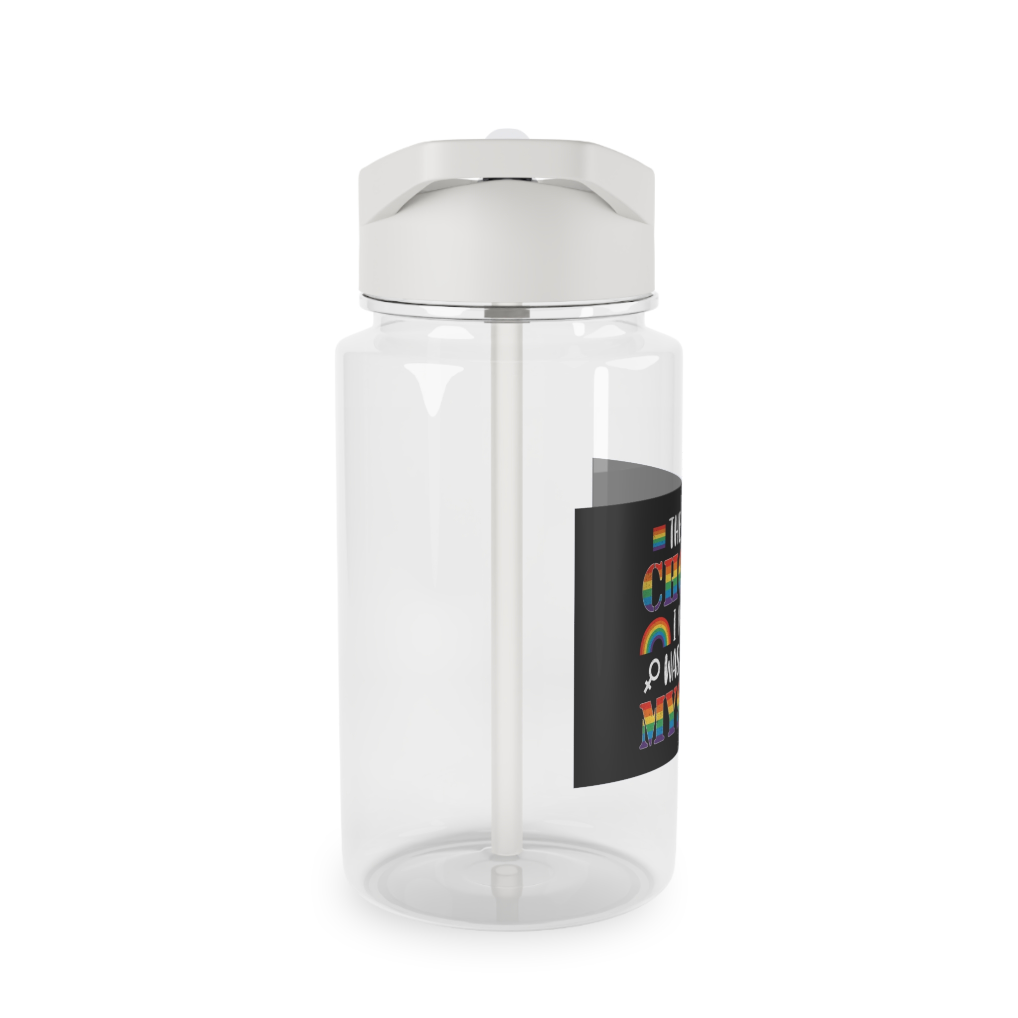 Pride Gay Rainbow Typography Vector Premium T Shirt(1) Tritan Water Bottle - Image 4