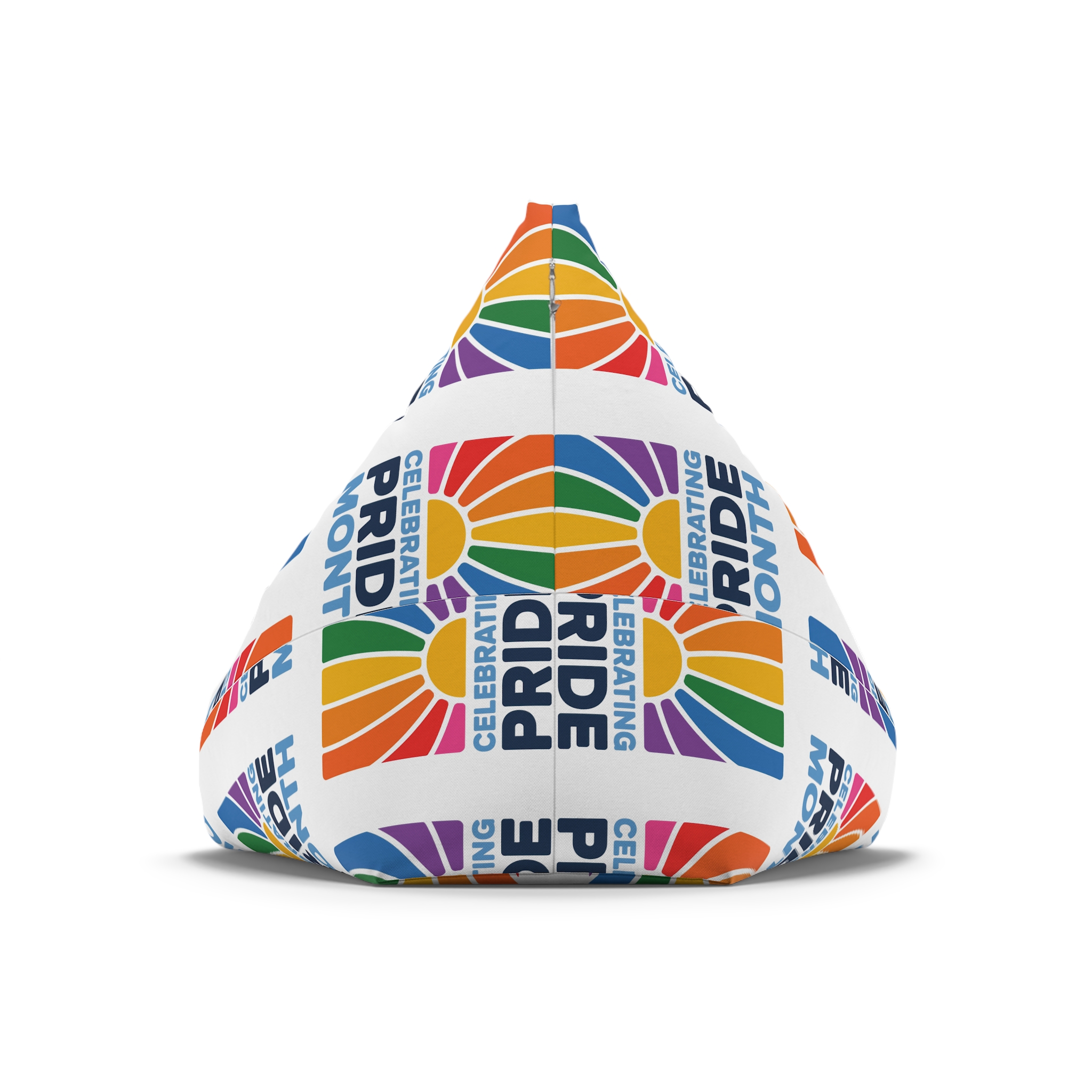 Celebrating Pride Month Colorful Graphic Design Bean Bag Chair Cover - Image 6