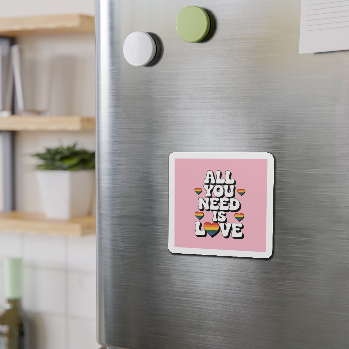 All You Need Is Love Pride Message Die Cut Magnets - Image 9