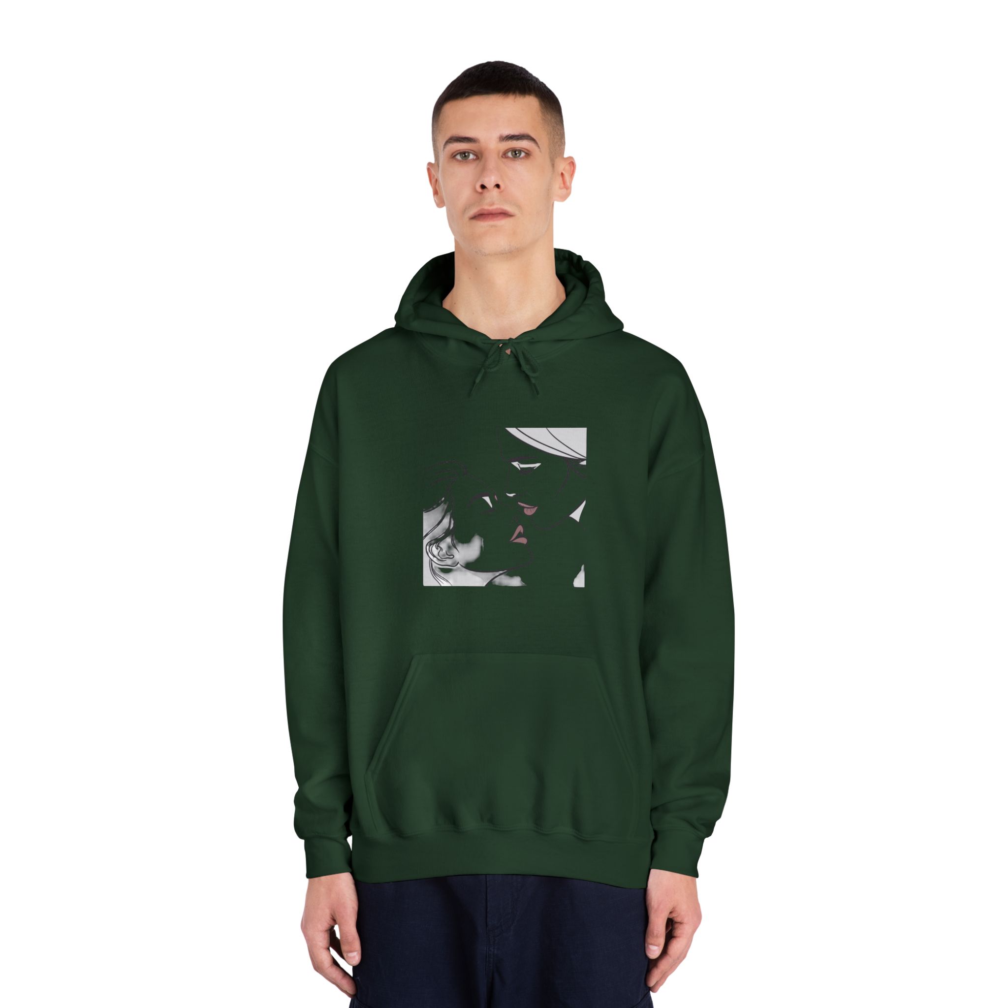 Perfect Lip Set Open Close Smooches Unisex Dryblend Hooded Sweatshirt - Image 23