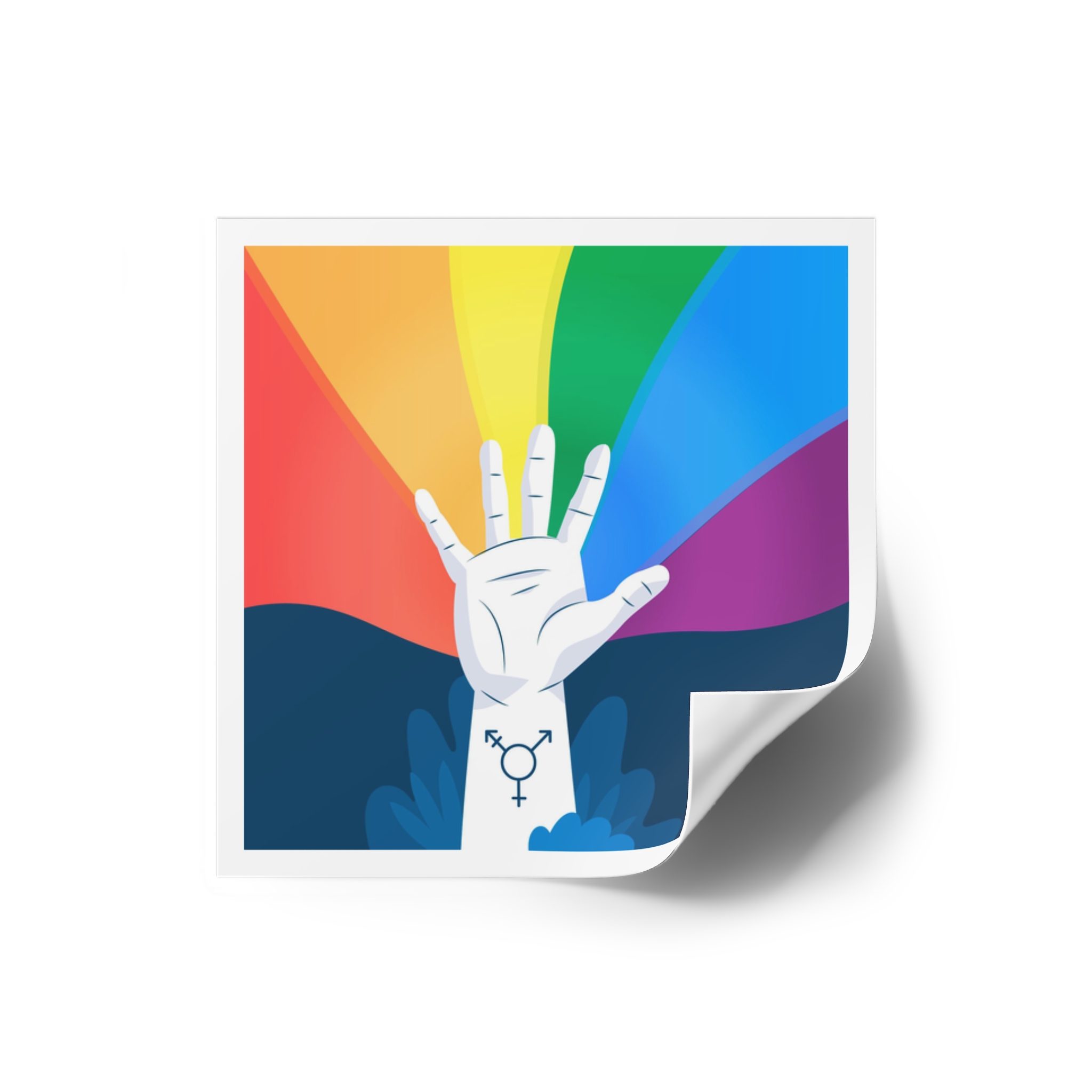 Pride Day Concept Laminate Stickers Square - Image 2