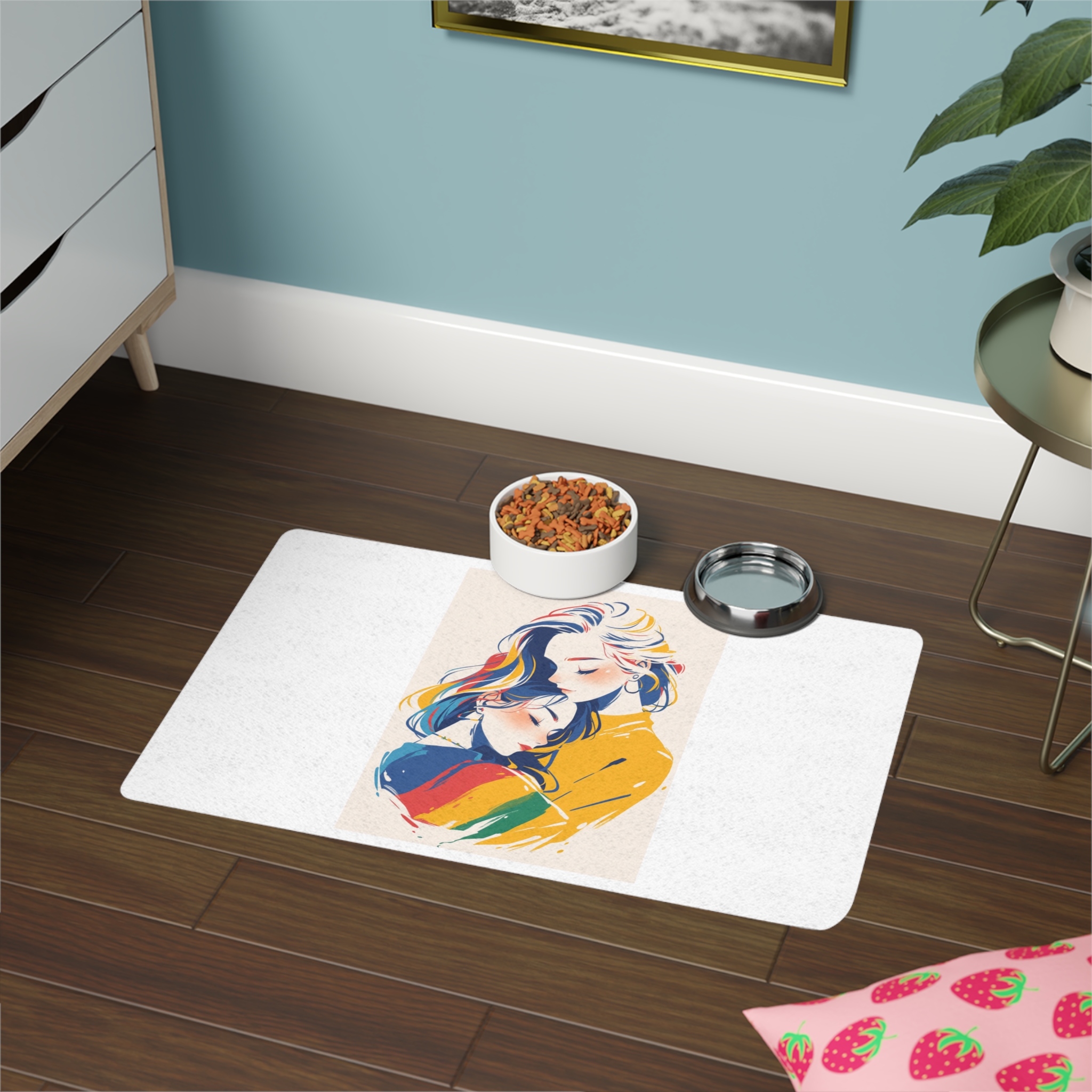 Lesbian Pride Design 1754C4 Pet Food Mat 12x18 - Image 4