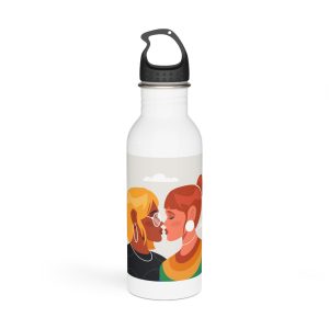 Lesbian Pride Design 2D6E22 Stainless Steel Water Bottle