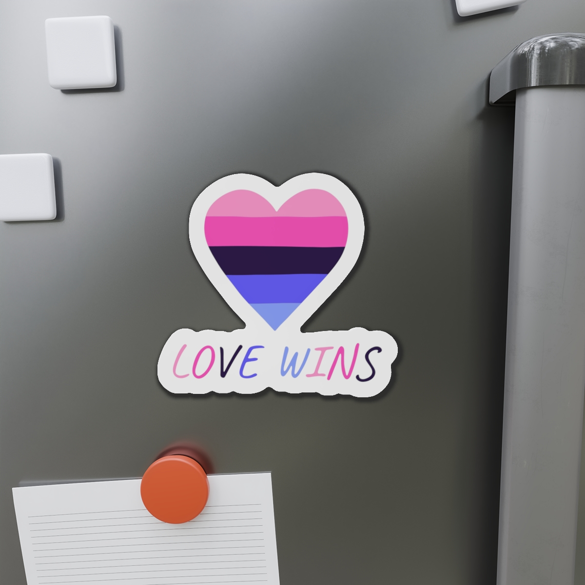 Colorful Heart Shape Omnisexual Pride Flag Happy Pride Day Lgbtqia Community Pride Month Vector Hand Drawn Doodle Posters Stickers Logo Cards Die Cut Magnets - Image 14